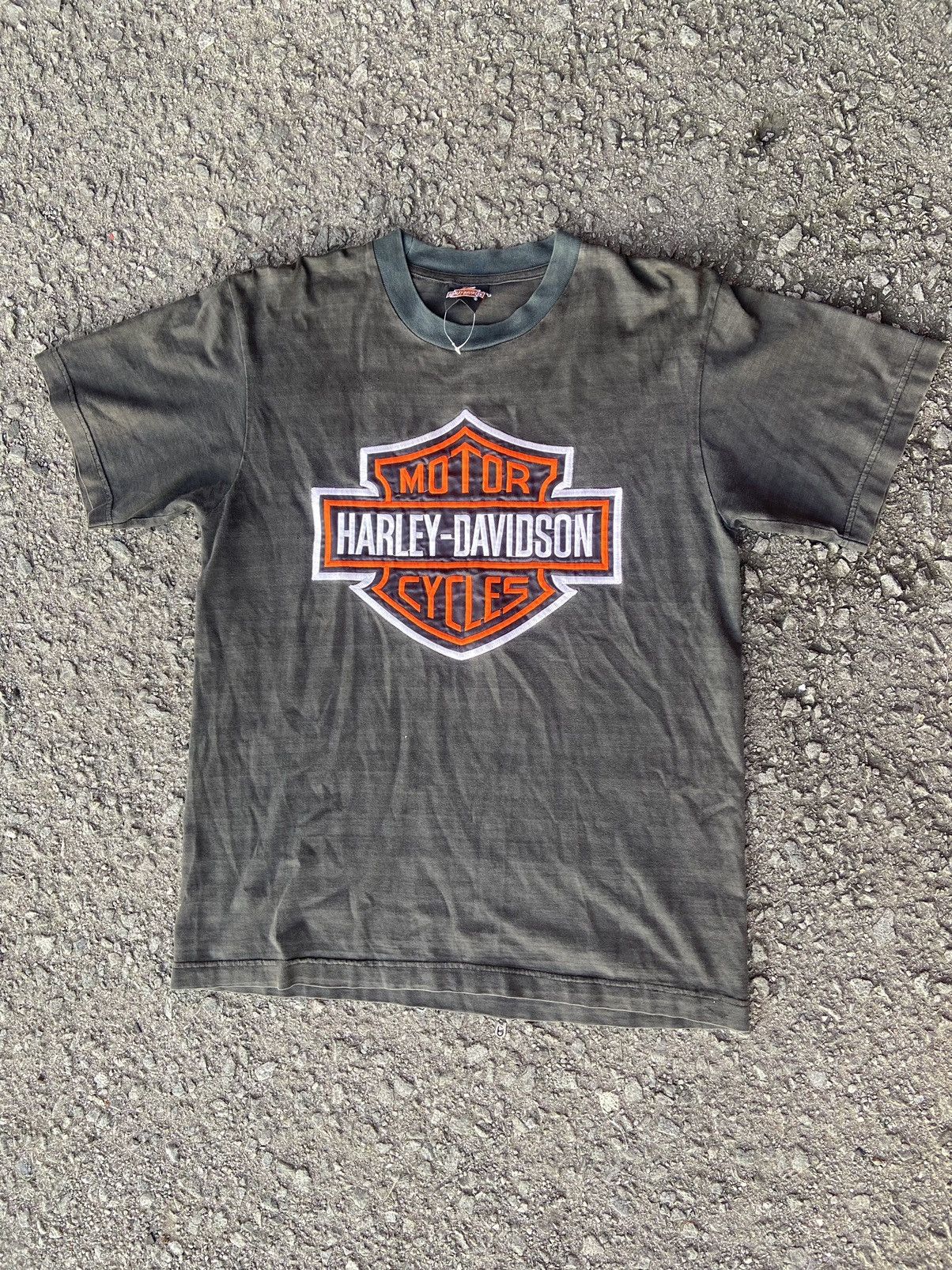 Harley Davidson × Vintage Harley davidson stripe big print Size US L / EU 52-54 / 3 - 1 Thumbnail