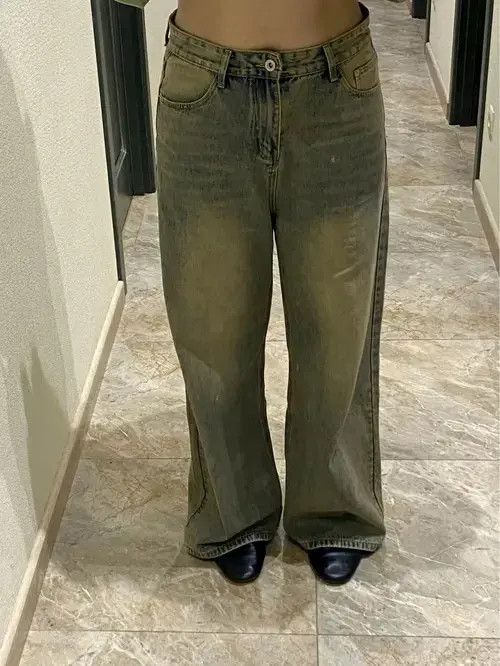Designer Baggy Jeans Worn Out Loose Size 27" / US 4 / IT 40 - 6 Thumbnail