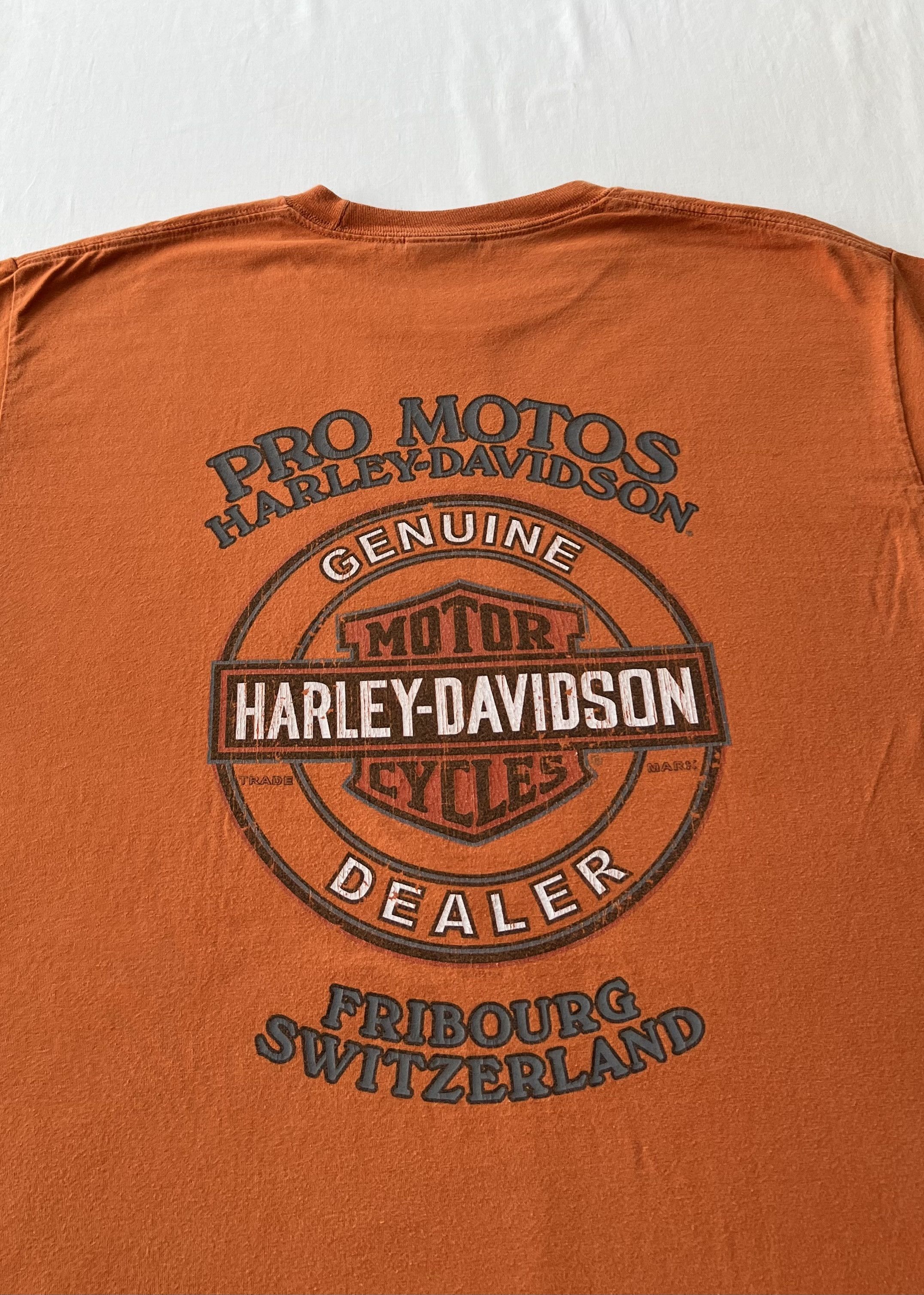 Harley Davidson Vintage 2014 Harley Davidson Sexy Girl Switzerland T-shirt Size US L / EU 52-54 / 3 - 12 Thumbnail