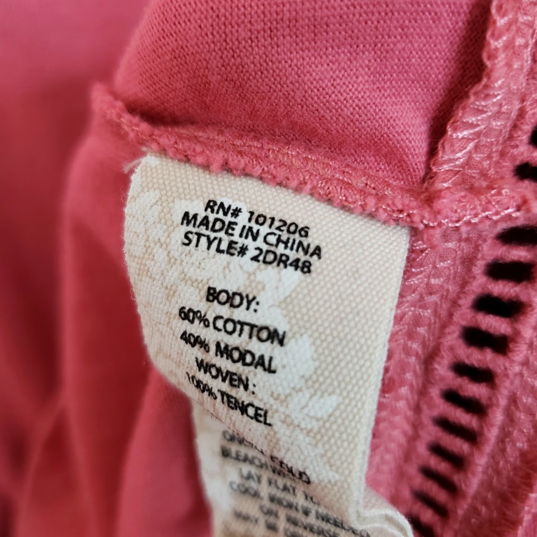 Soft Surroundings Soft Surroundings Imogen Top Womens Blouse 3/4 Sleeve Cotton Blend Pink Medium Size M / US 6-8 / IT 42-44 - 6 Thumbnail