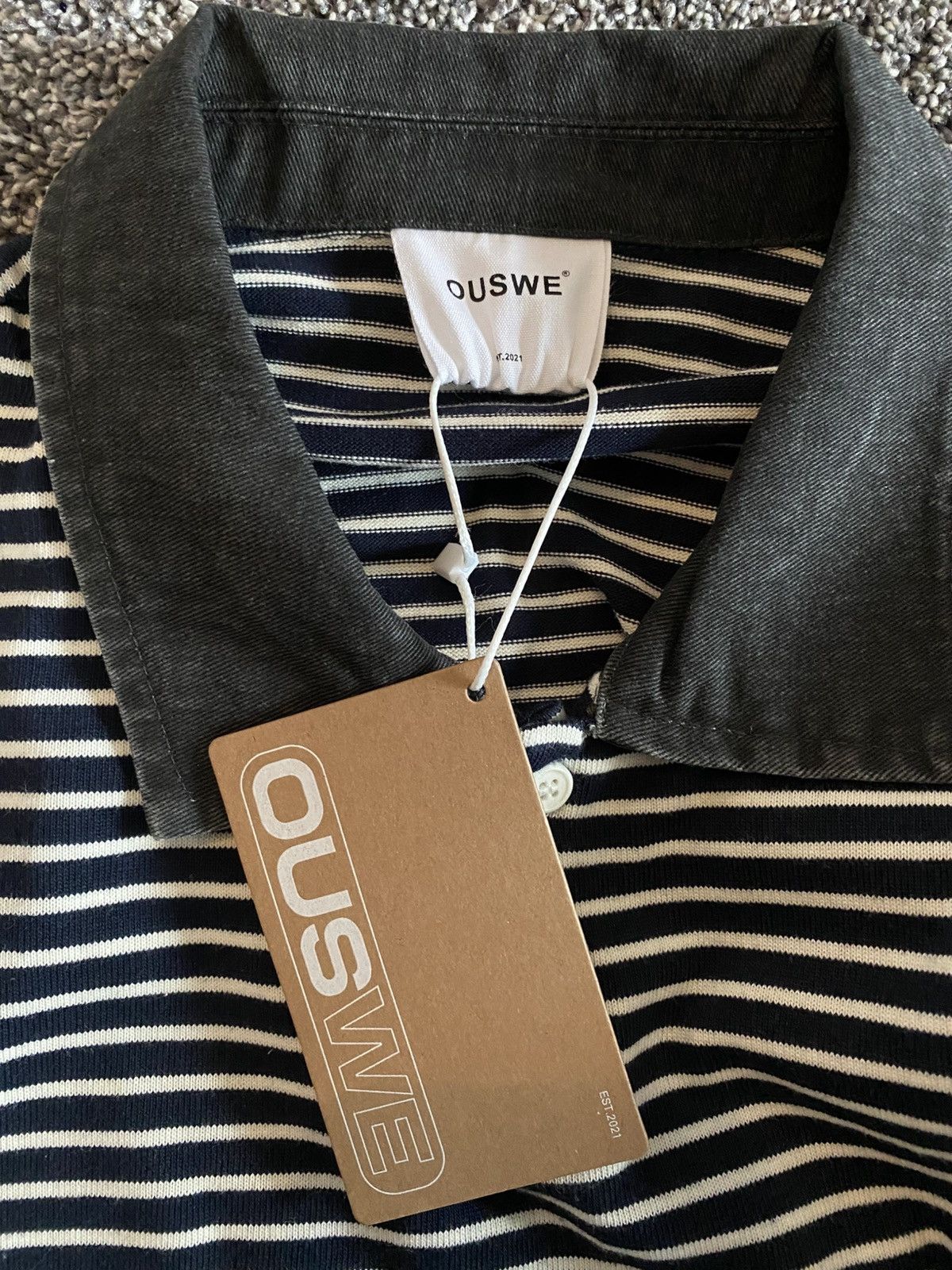 Other CircleQessentials Ouswe Japanese Striped Polo Sweater Size US M / EU 48-50 / 2 - 5 Thumbnail