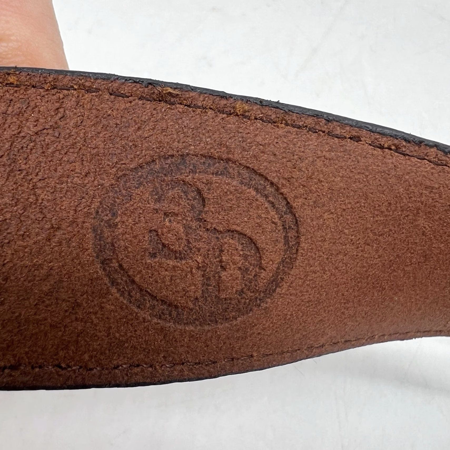 Vintage 3-D Belt Womens Brown Leather Bridal Sz 32 #20530 EUC Size ONE SIZE - 4 Thumbnail