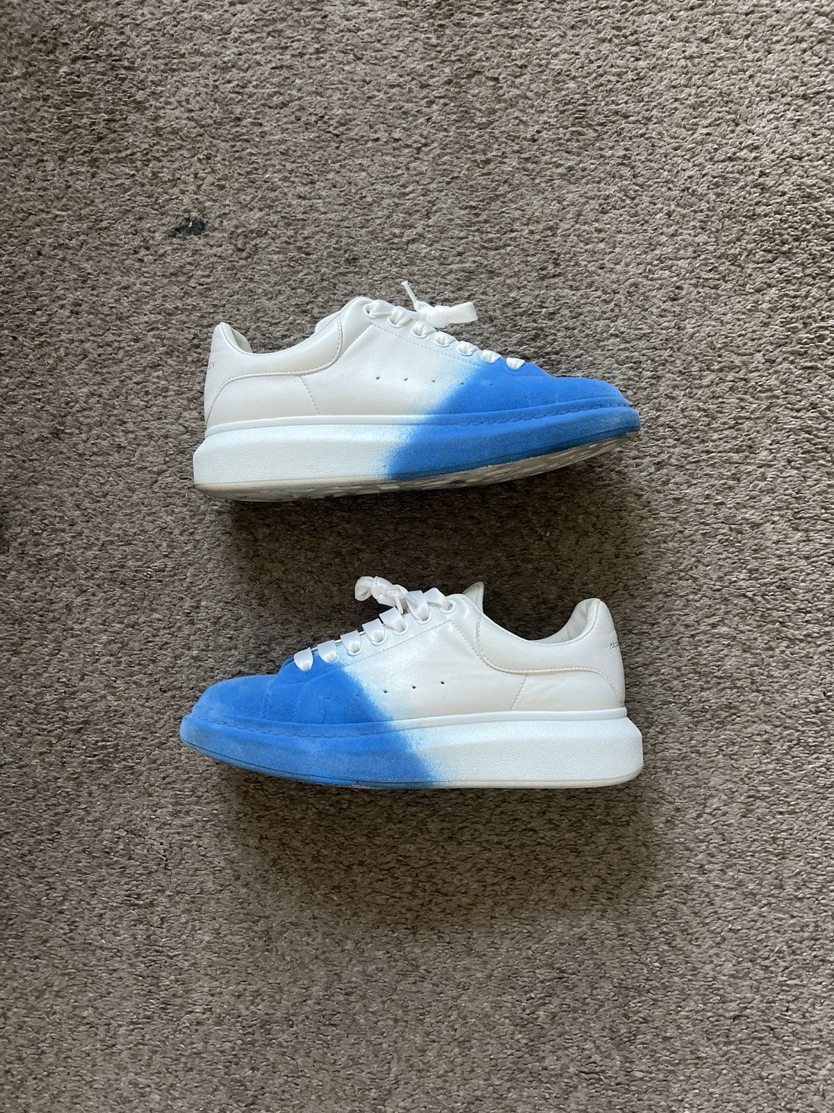 Alexander McQueen Alexander Mcqueen Oversized Sneaker (Lake Blue Nappa) Size US 9 / EU 42 - 3 Thumbnail
