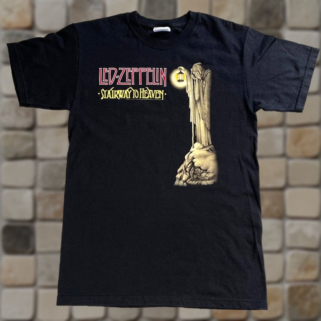 Hanes VINTAGE Led Zeppelin T-Shirt Small Men 2005 Stairway to Heaven Double-Sided Black 100% Cotton Hanes Short Sleeve Crew Neck Size US S / EU 44-46 / 1 - 1 Thumbnail