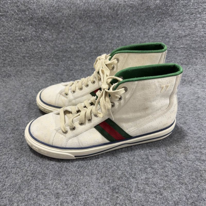 Gucci Gucci Tennis 1977 High-Top Fashion Sneakers 0079 Size US 8 / EU 41 - 1 Thumbnail