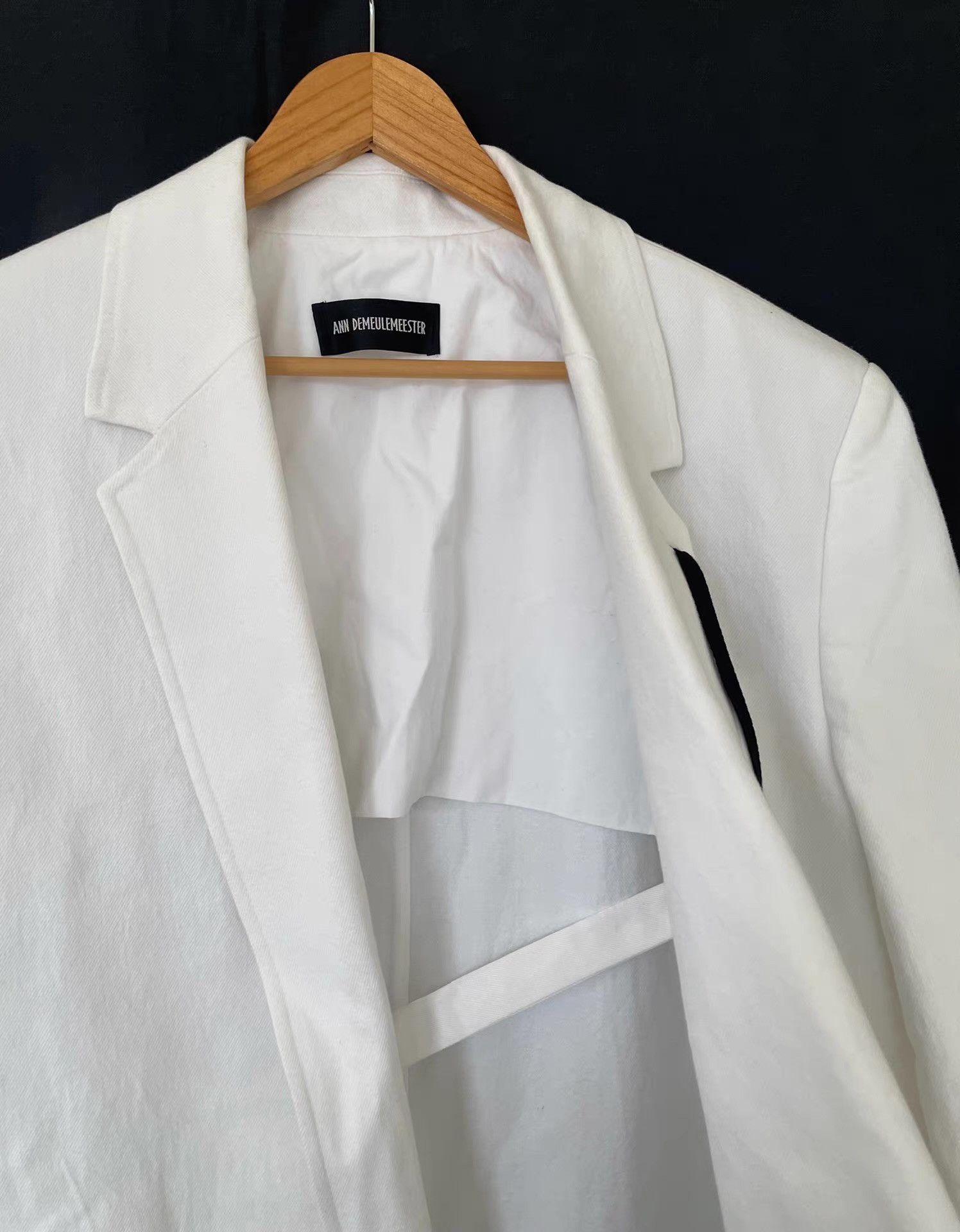 Ann Demeulemeester Ann Demeulemeester White Denim Ribbon Coat Ｑ21 Size US S / EU 44-46 / 1 - 6 Thumbnail