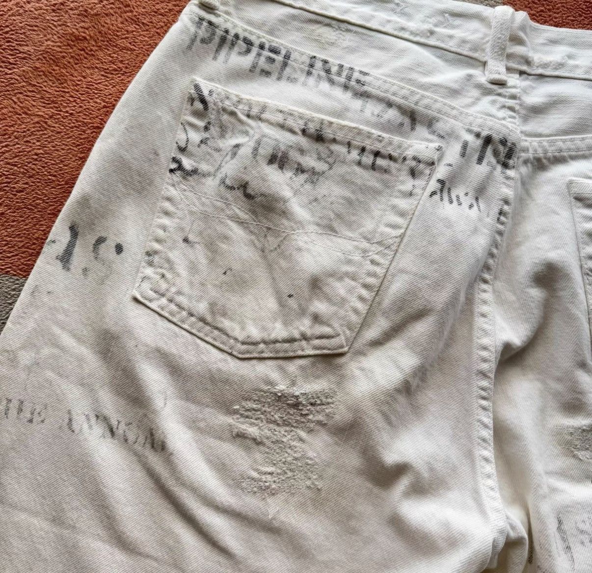 Polo Ralph Lauren Ralph Lauren Polo Oil Print Distressed Shorts K22 Size US 30 / EU 46 - 6 Thumbnail