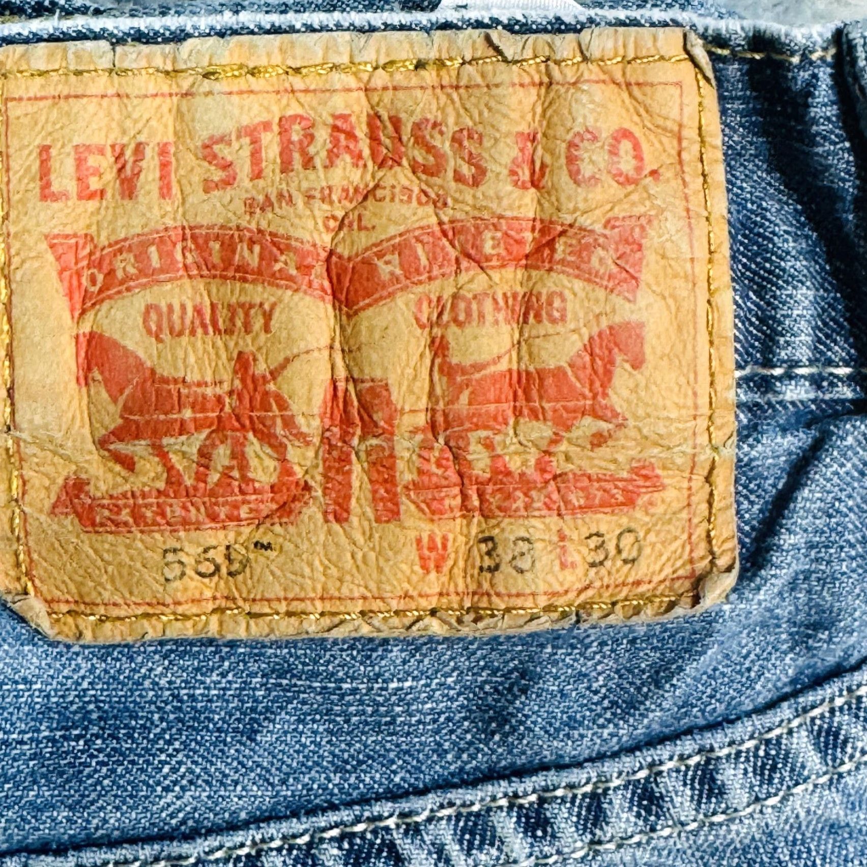 CO Levi Strauss & Co Denim Jean Shorts Mens 38 Blue Bermuda Denim Shorts 8 Inseam Regular Fit Vintage No Size US 38 / EU 54 - 3 Thumbnail