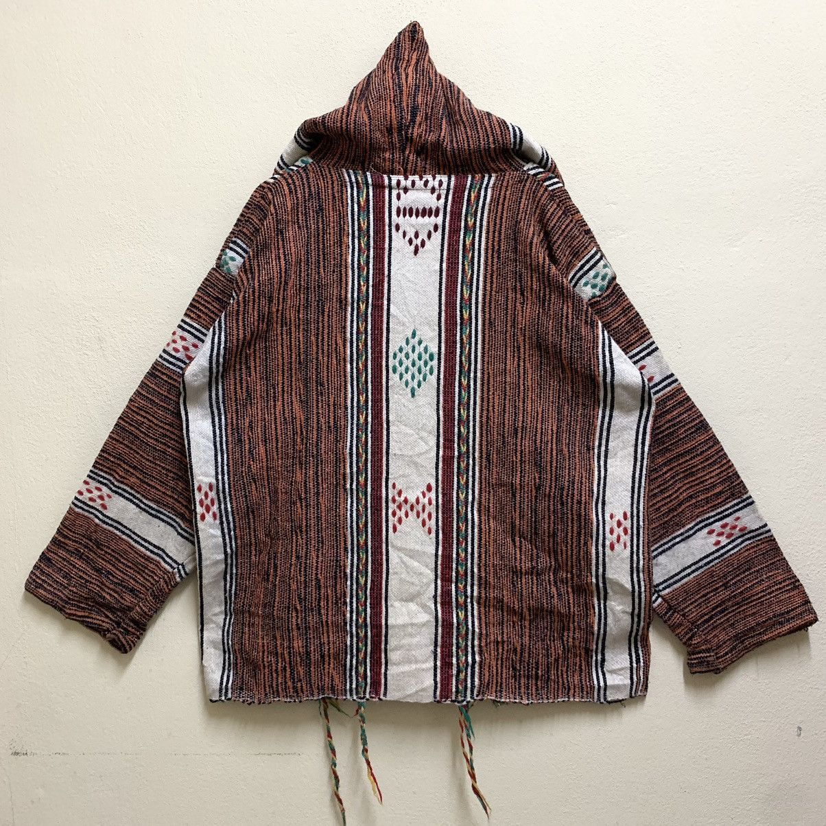 Handmade × Vintage Vintage MOROCCAN BOHEMIAN Handmade Wool ethnic Jacket Size US XL / EU 56 / 4 - 5 Thumbnail