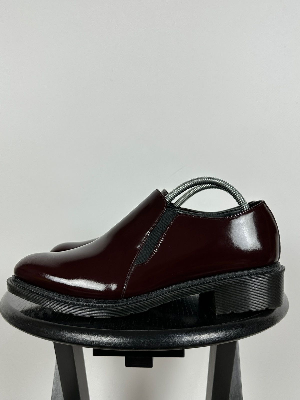 Dr. Martens Dr. Martens Rosyna Burgundy Polished Smooth Leather Loafers Size US 10.5 / IT 40.5 - 2 Thumbnail