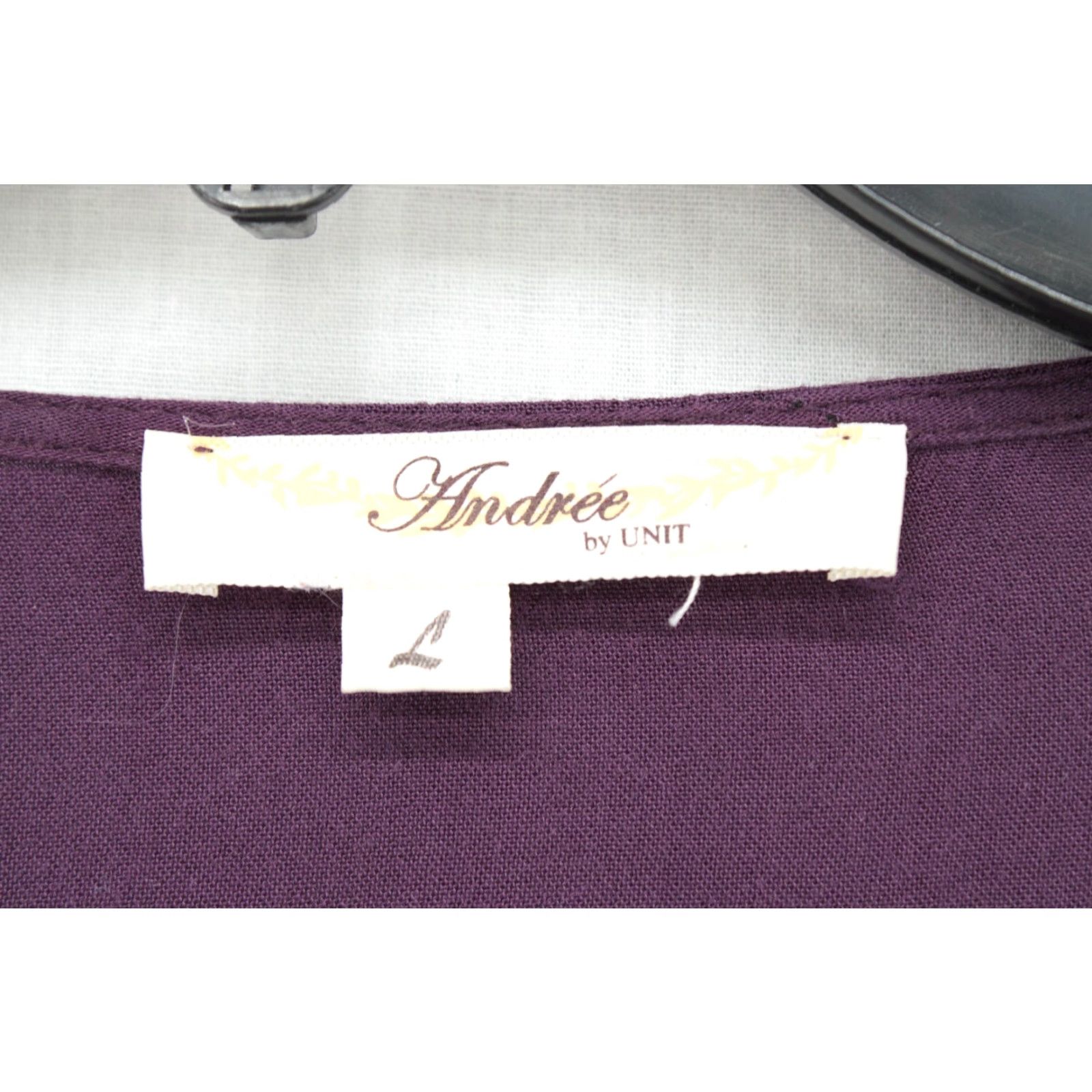 Vintage Andree By Unit Blouse Womens Large Purple Embroidered Boho Bell Sleeve Hippie Size L / US 10 / IT 46 - 7 Thumbnail