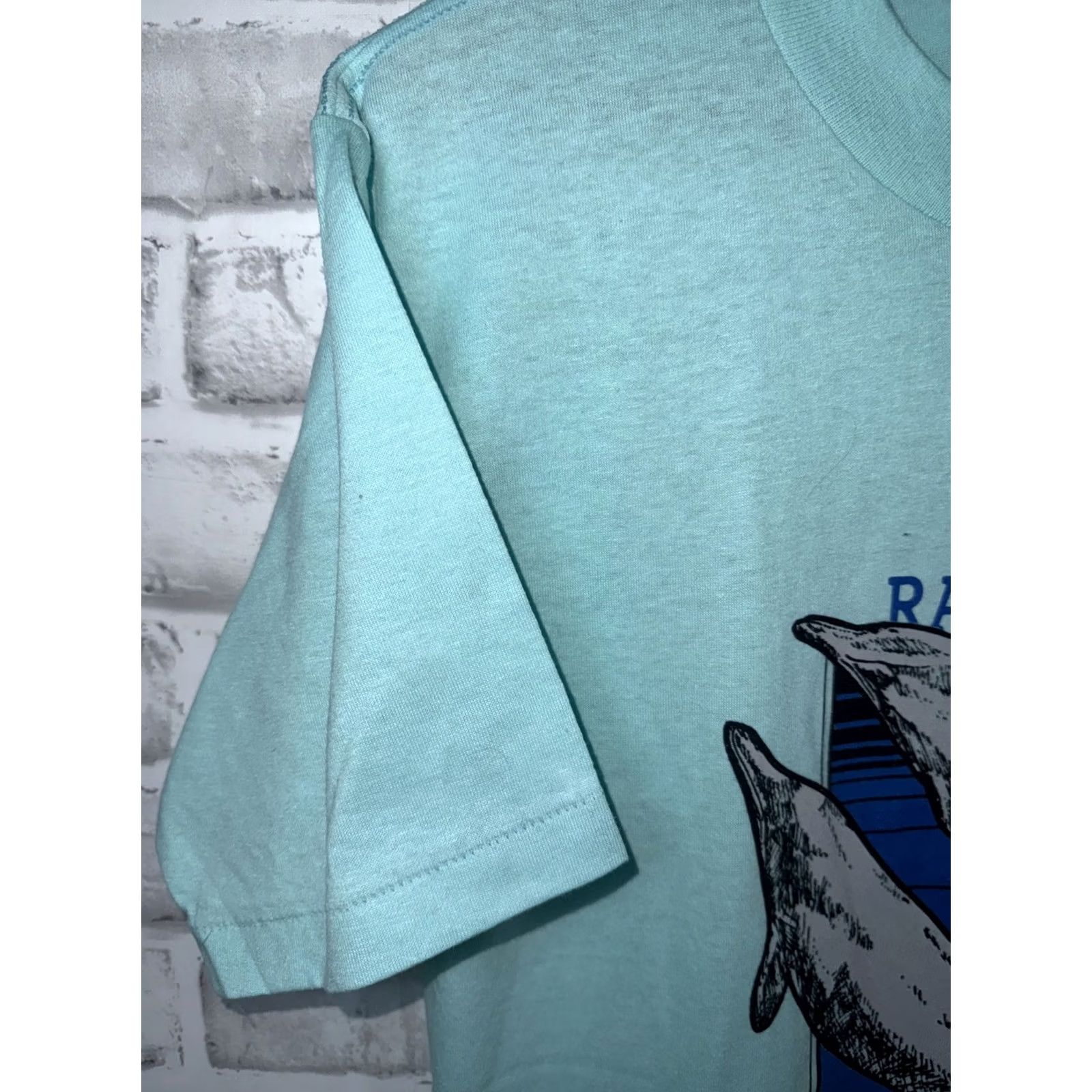 Vintage VTG Miller T-Shirt Mens L Stitch Beaked Whale Graphic USA Blue Size US L / EU 52-54 / 3 - 4 Thumbnail