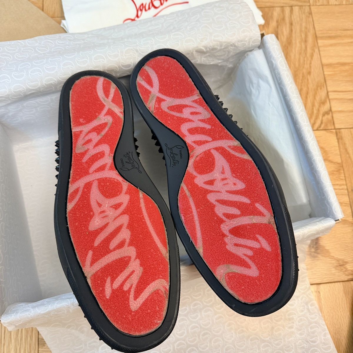 Christian Louboutin Christian Louboutin Hi Top Spike Sneakers Size US 10 / EU 43 - 10 Thumbnail