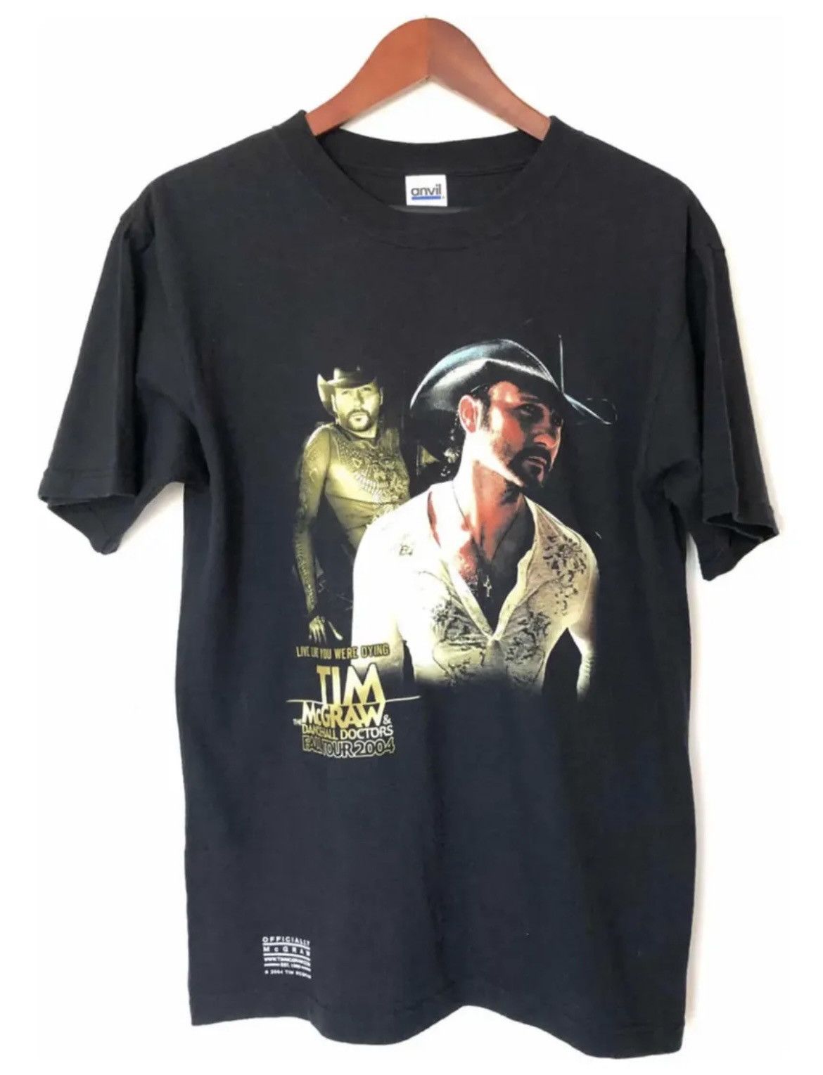 Vintage Tim Mc Graw vintage 2004 tshirt fall tour M black country Size US M / EU 48-50 / 2 - 1 Thumbnail