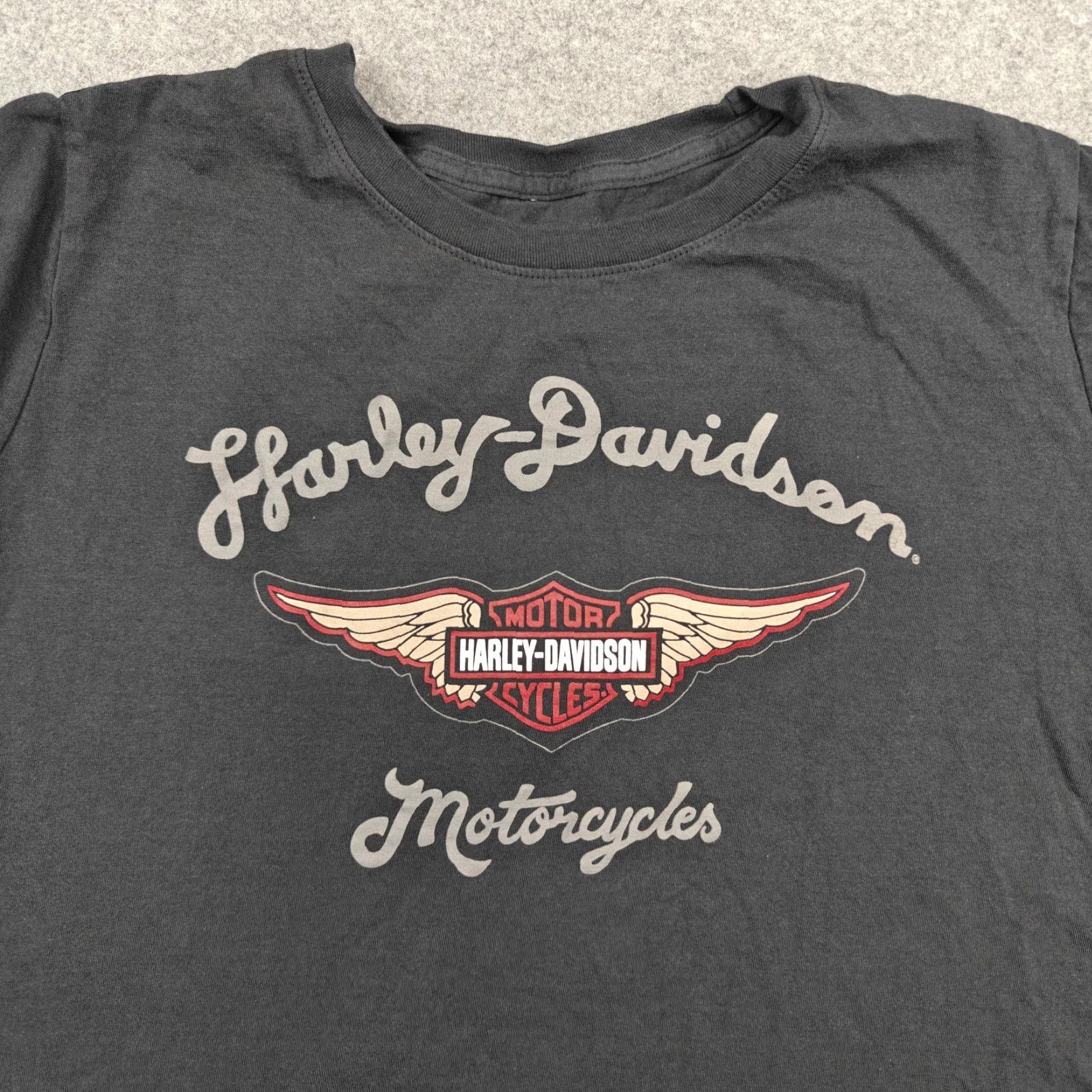 Harley Davidson Harley-Davidson Shirt Womens 2XL Black Winged Logo Motorcycle Graphic Tee Size XXL / US 16-18 / IT 52-54 - 2 Thumbnail