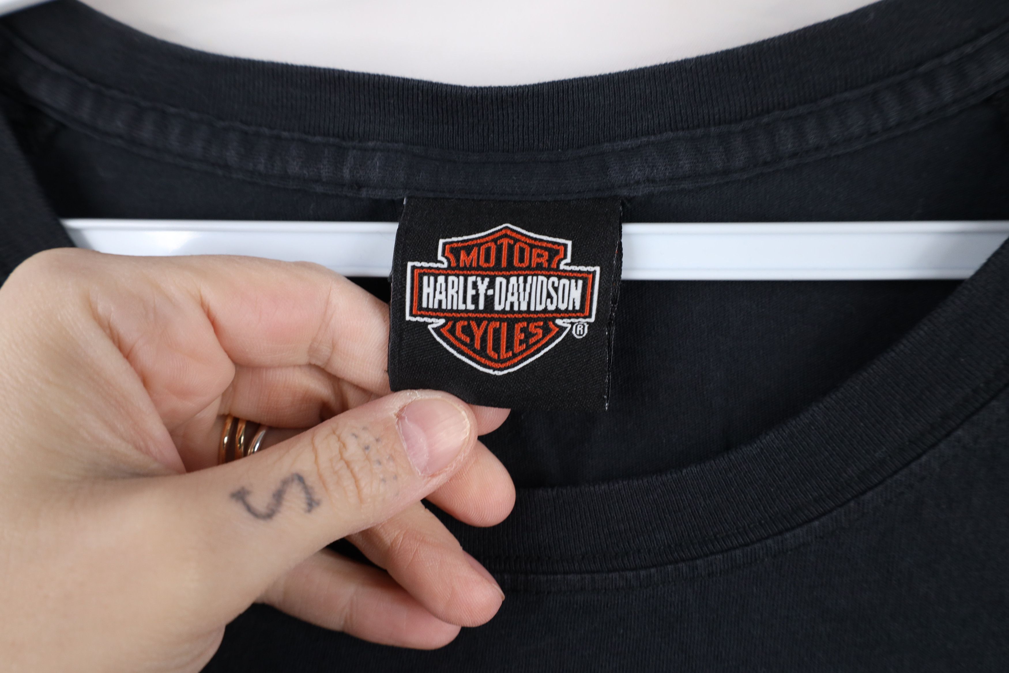 Harley Davidson × Vintage Vintage Y2K Harley Davidson Crown Wings 3/4 Sleeve T-Shirt Size M / US 6-8 / IT 42-44 - 9 Thumbnail