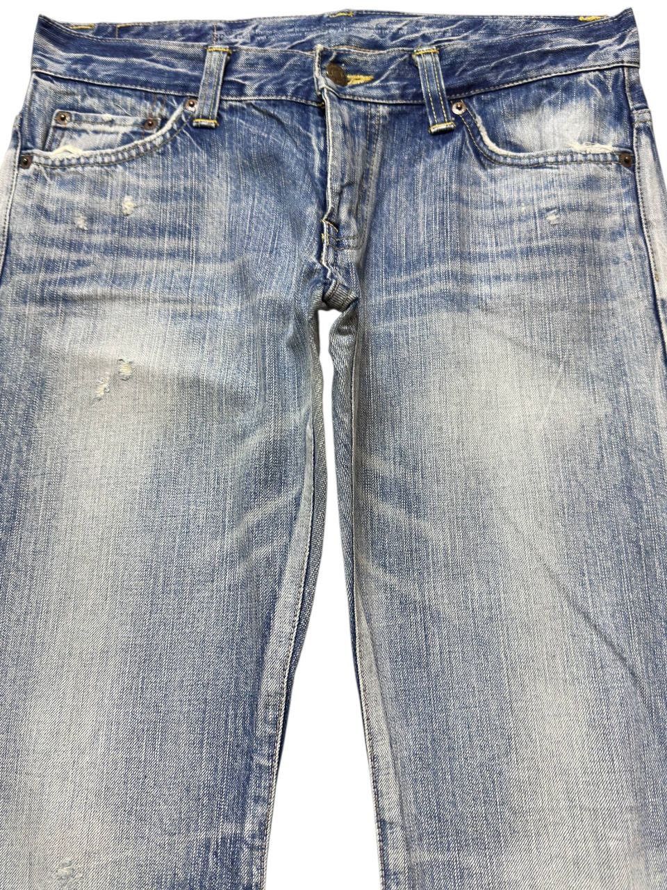 Edwin Vintage Edwin 503 Flare Bootcut Faded Denim Size US 33 - 2 Thumbnail