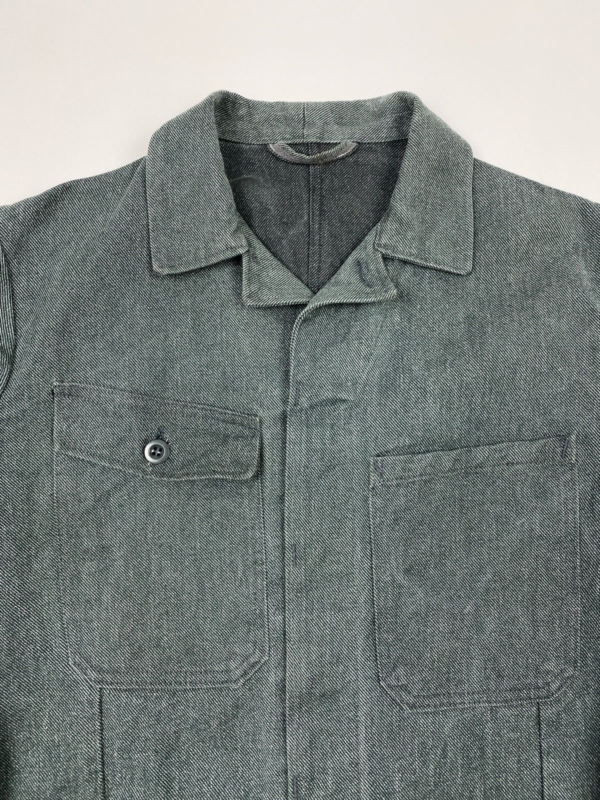 Vintage 1970’s Vintage Swiss Salt & Pepper 2 Pocket Boxy Work Jacket Size US S / EU 44-46 / 1 - 2 Thumbnail