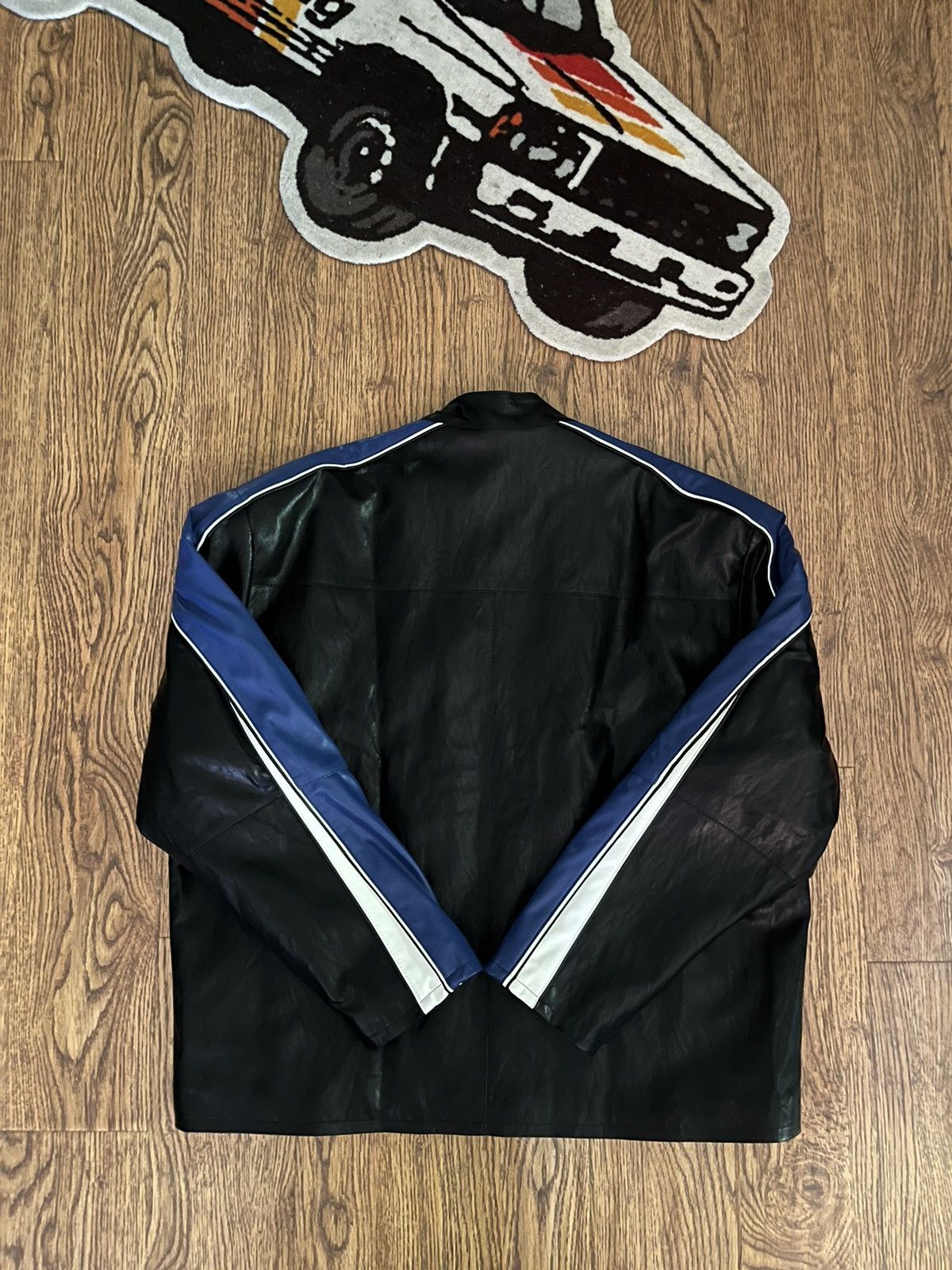 MUSINSA Porta Padded Racer Jacket Black/Blue Size ONE SIZE - 3 Thumbnail