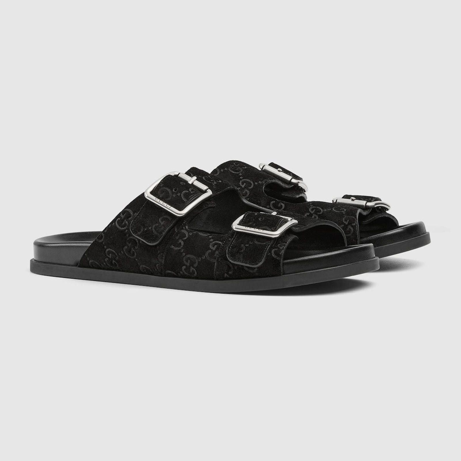 Gucci Gucci GG Suede Slide Sandals Size US 6.5 / EU 39-40 - 1 Thumbnail