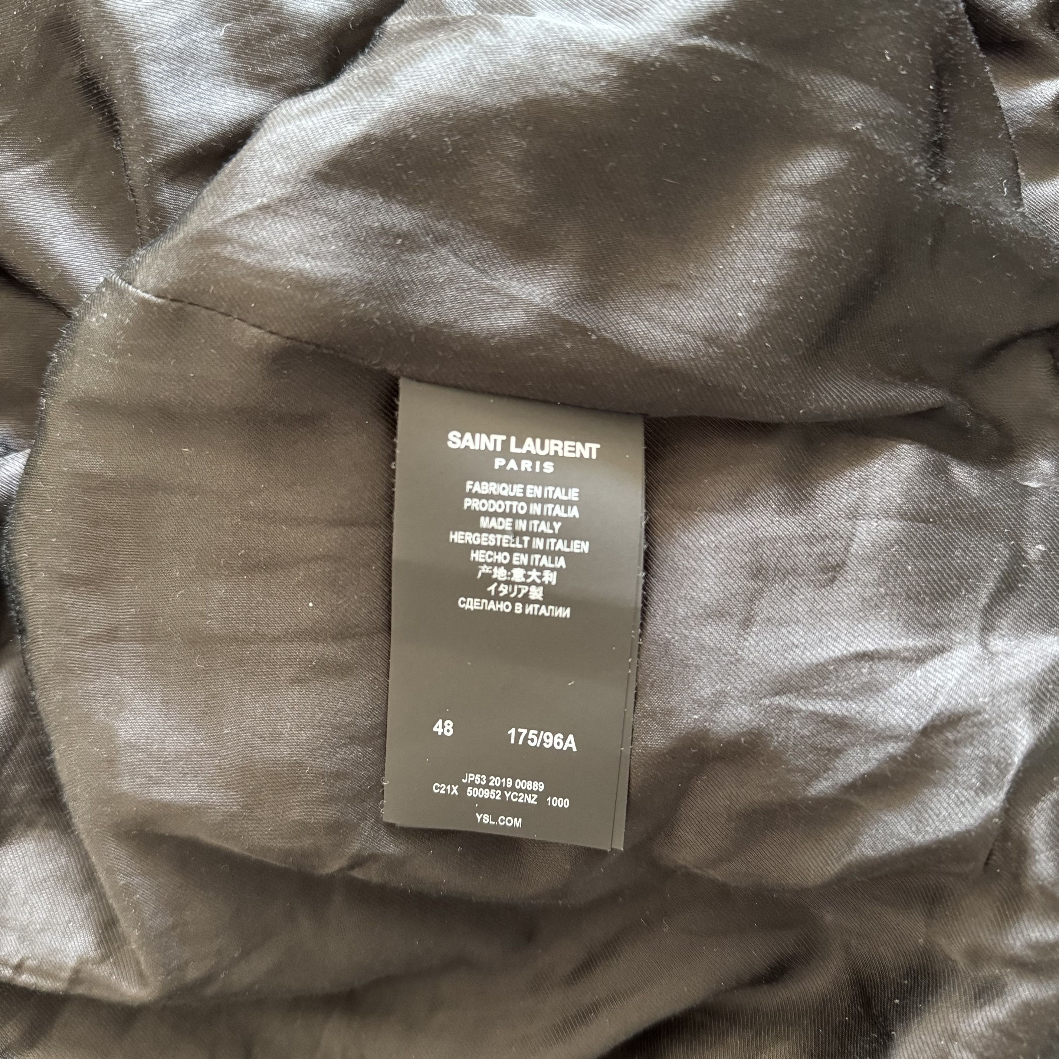 Saint Laurent Paris Suede MA-1 Bomber Jacket Size US M / EU 48-50 / 2 - 5 Thumbnail