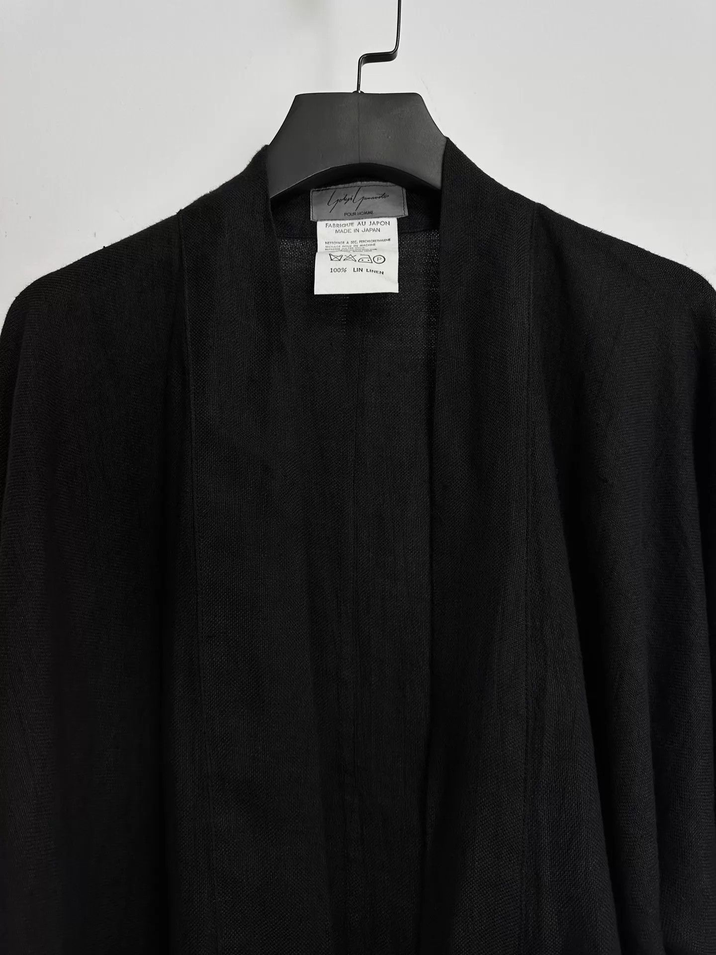 Yohji Yamamoto Yohji Yamamoto 1985SS Draped Linen Jacket free size Size US M / EU 48-50 / 2 - 4 Thumbnail