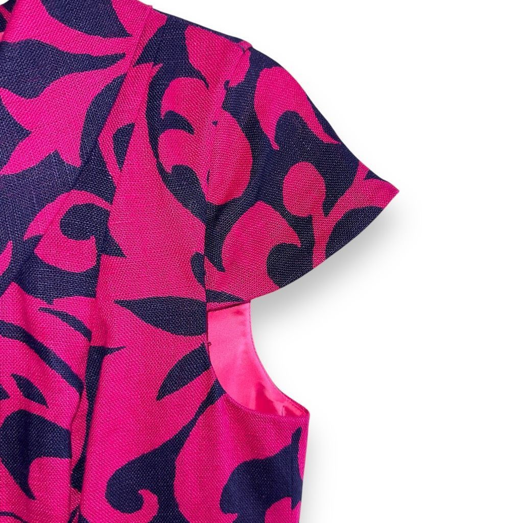 Other NWT Talbots 100% Linen Pink & Navy Cap Sleeve Dress Sz 8 Size M / US 6-8 / IT 42-44 - 6 Thumbnail