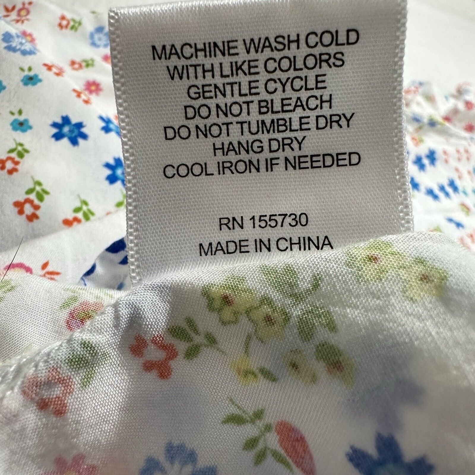 Other Jane and Delancey Medium White Floral Blouse Flutter Sleeves Size M / US 6-8 / IT 42-44 - 13 Thumbnail