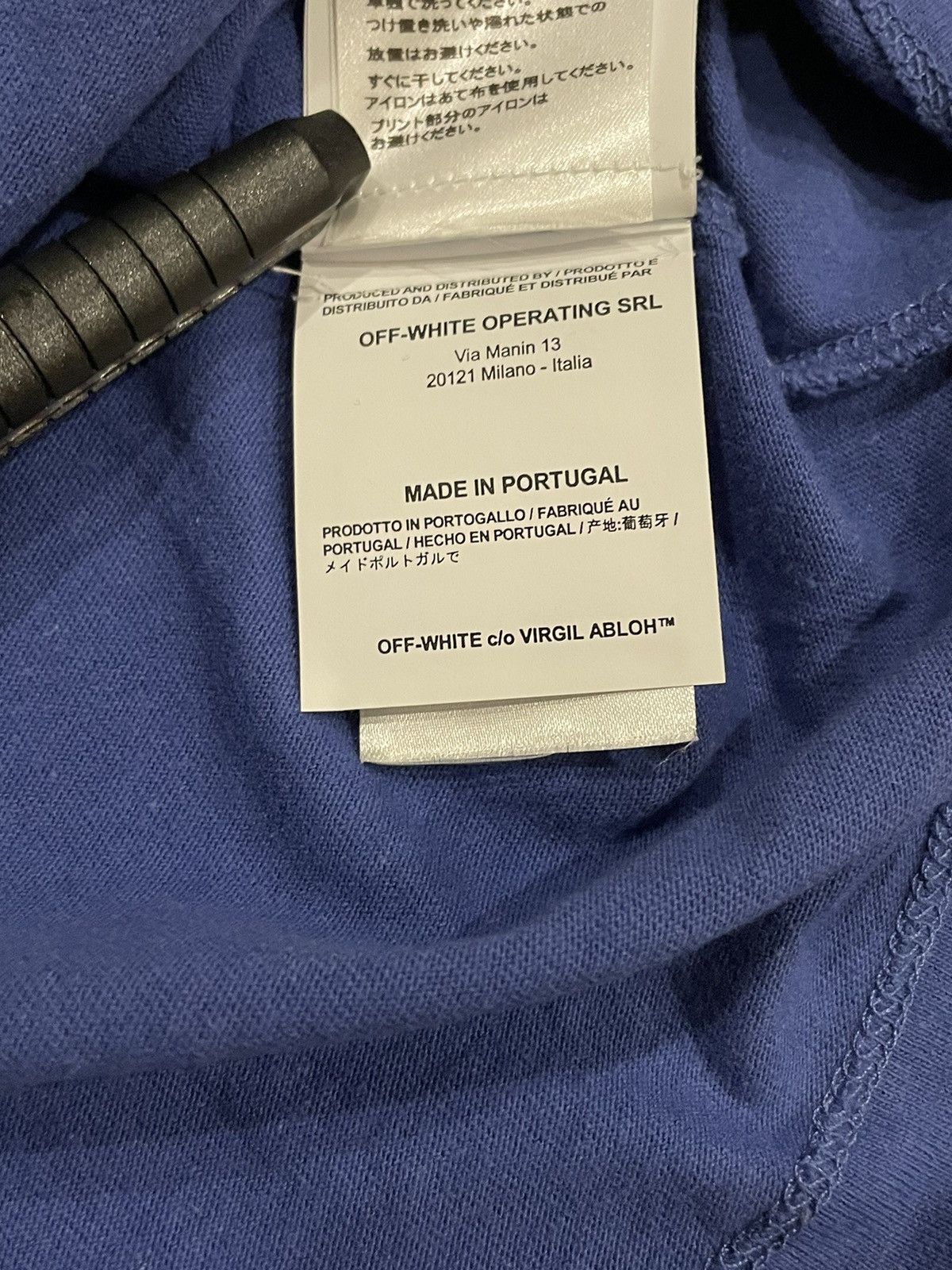 Off-White RARE Off-White Split Arrows Logo Blue Tee Yellow Grey Size US S / EU 44-46 / 1 - 11 Thumbnail