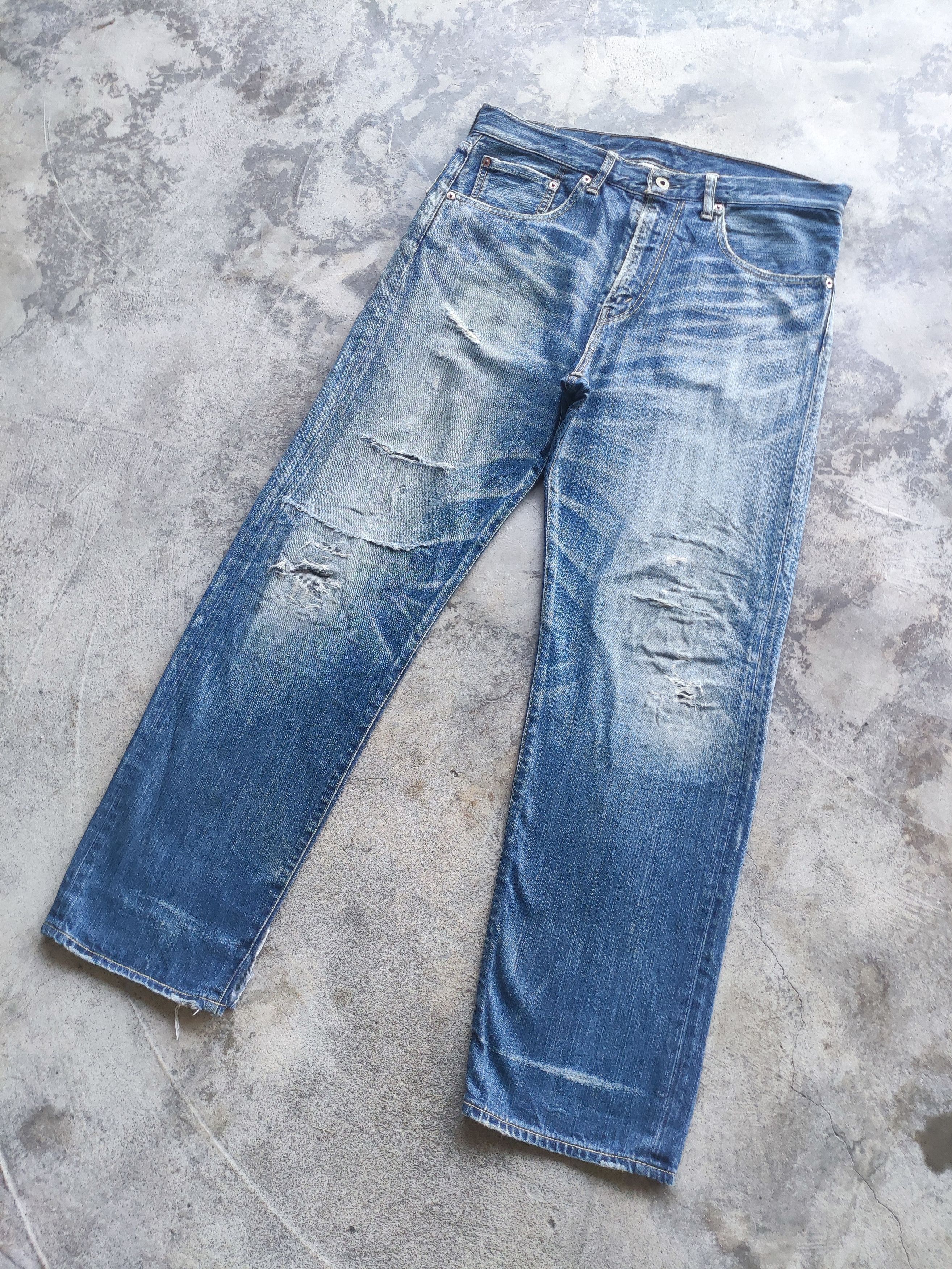 Junya Watanabe Vintage Junya Watanabe CDG Distressed Waist 35 Size US 35 - 3 Thumbnail