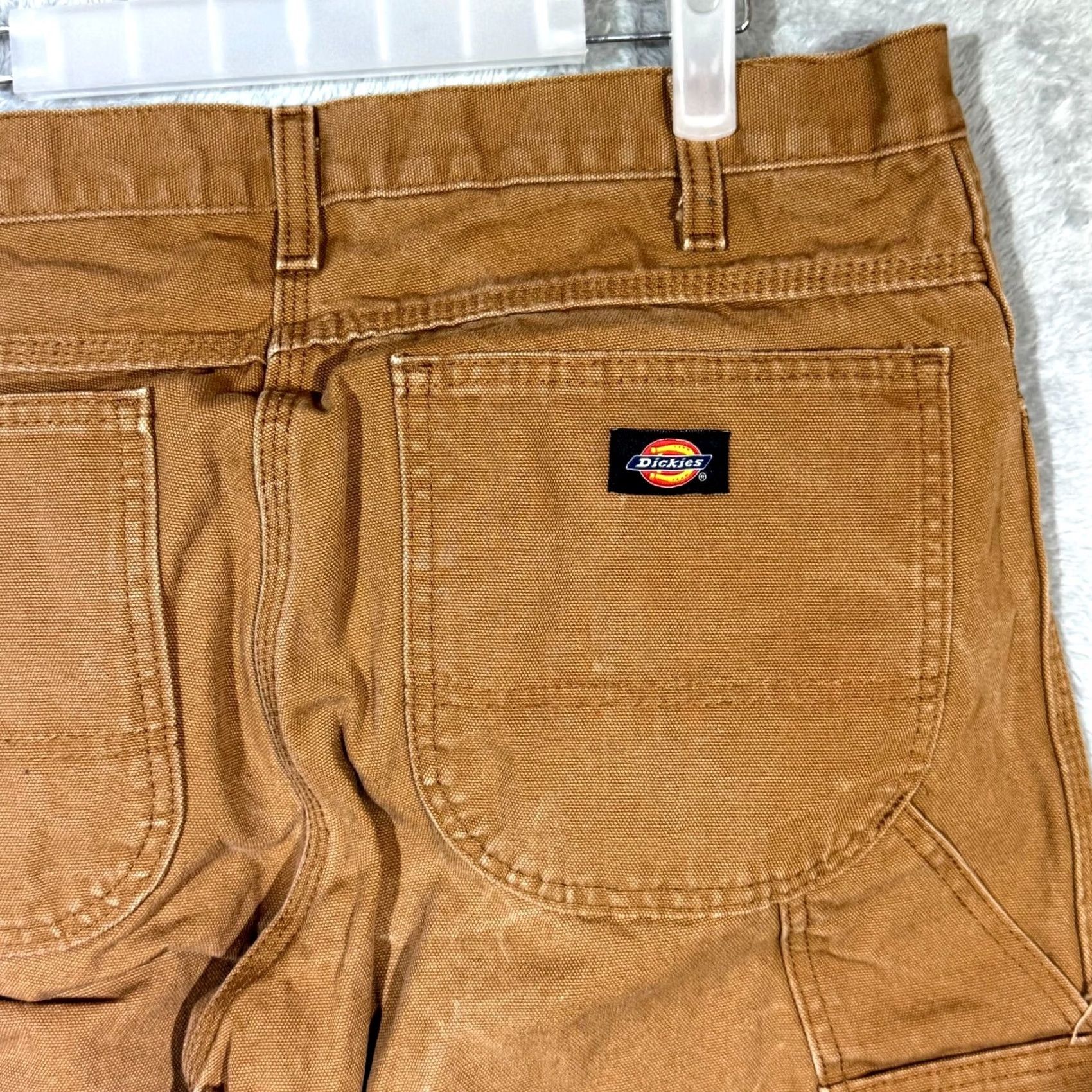 Dickies Dickies Carpenter Jeans 34x30 Brown Denim Mid-Rise Straight Leg Mens Jeans Size US 34 / EU 50 - 7 Thumbnail