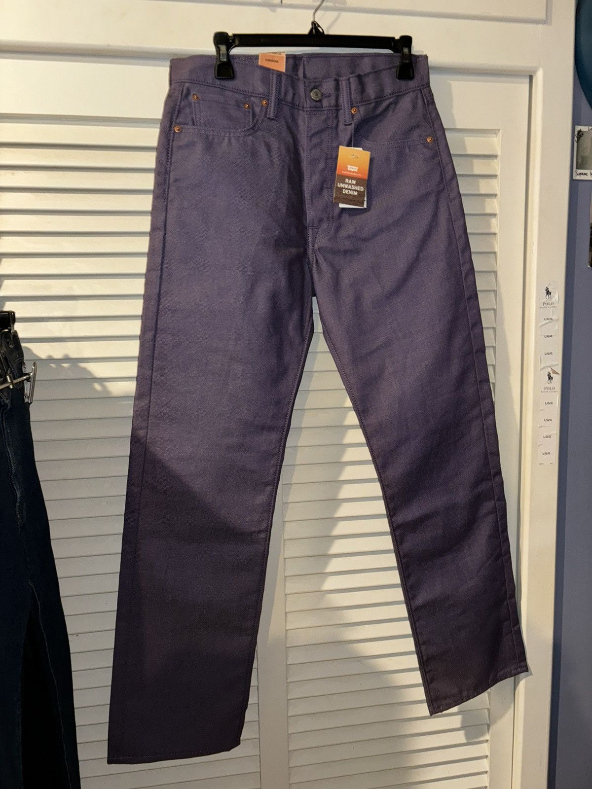 Levi's Levi’s unwashed raw 501 denim light purple shrink to fit 30 Size US 30 / EU 46 - 1 Thumbnail