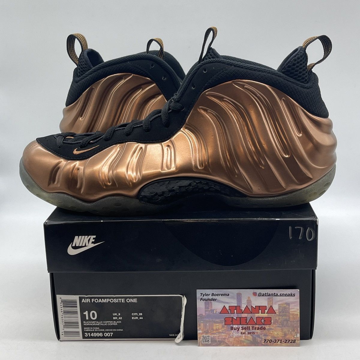 Nike Air foamposite one copper Size US 10 / EU 43 - 1 Thumbnail