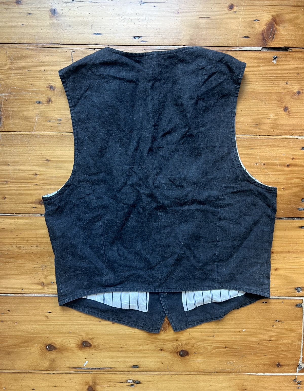 Ann Demeulemeester Ann Demeulemeester Men's Archive Wool Waistcoat, Anthracite Size US S / EU 44-46 / 1 - 4 Thumbnail