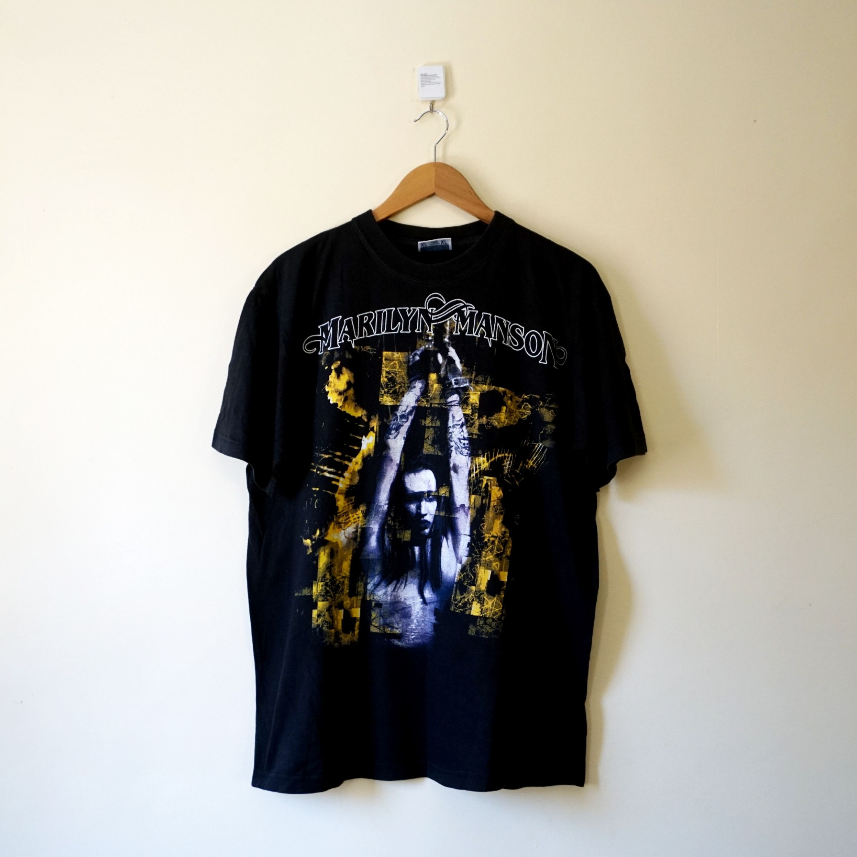 Image of Band Tees x Marilyn Manson Vintage 90's Marilyn Manson Shirt Home in Black, Men's (Size XL)