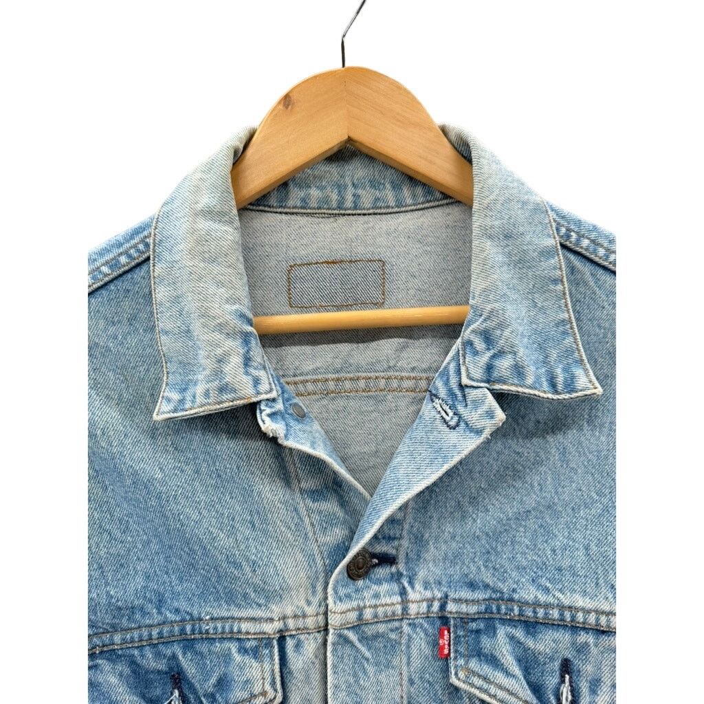 Levi's × Vintage Vintage Levi's Men's Distressed Denim Trucker Jacket Size US L / EU 52-54 / 3 - 3 Thumbnail