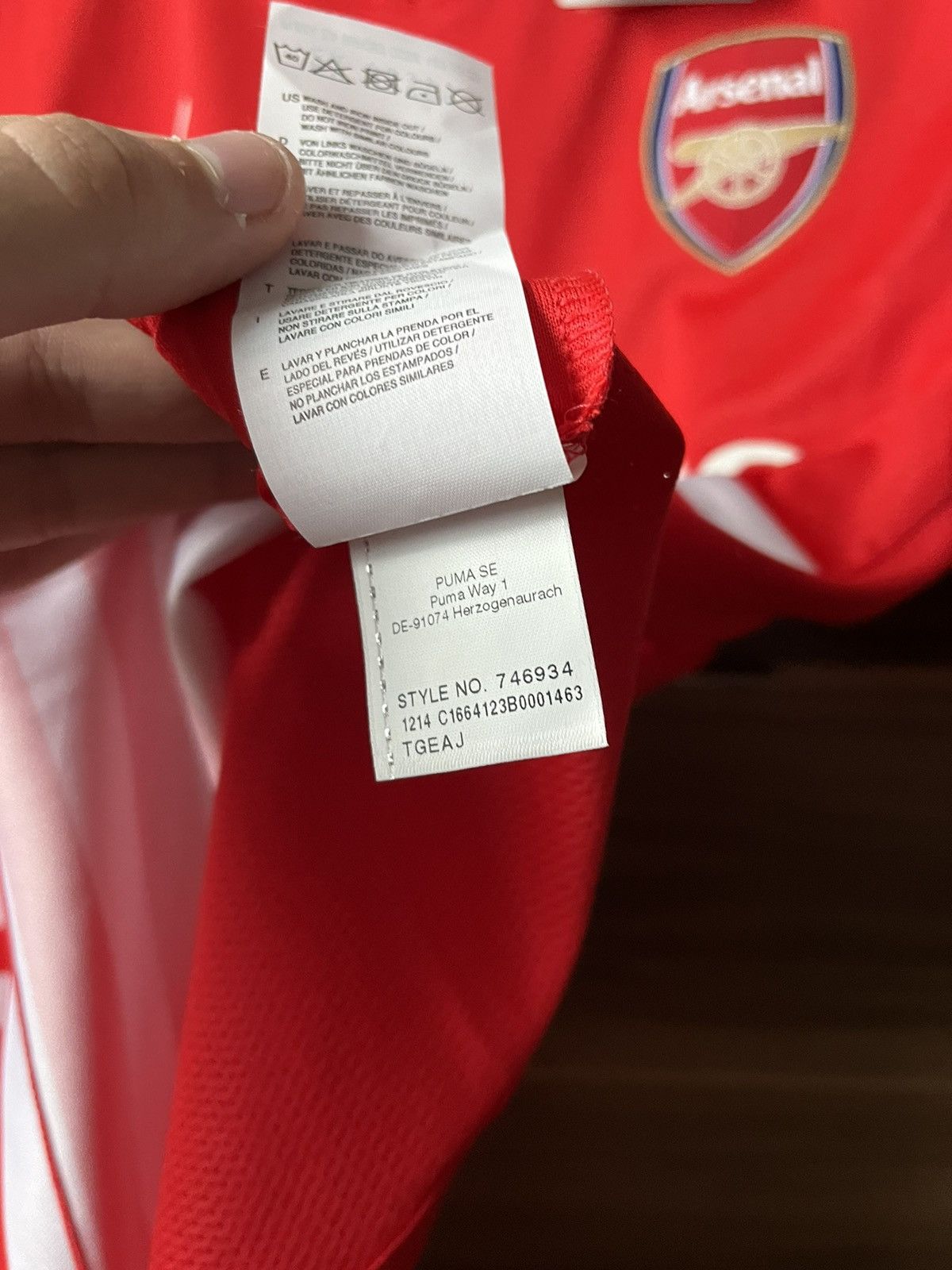 Puma Puma Arsenal Football Jersey Prematch 2014/2015 Size US M / EU 48-50 / 2 - 11 Thumbnail