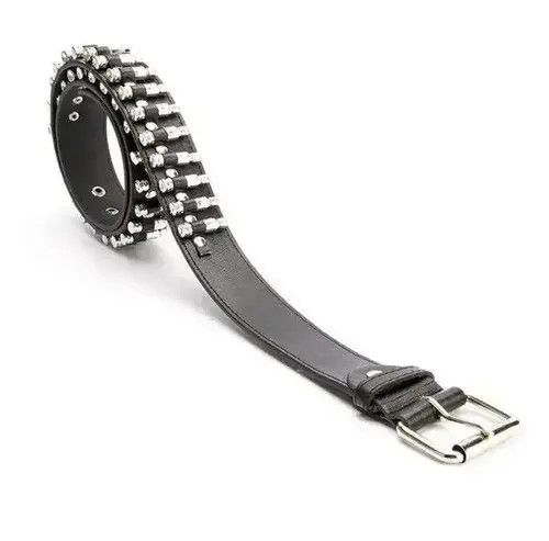 Other 105cm Silver Hollow Bullet Belt Size ONE SIZE - 1 Thumbnail