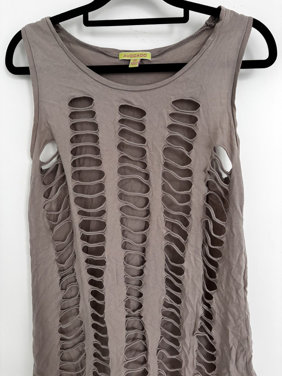 Vintage Avocado designer cutout tank Size M / US 6-8 / IT 42-44 - 2 Thumbnail