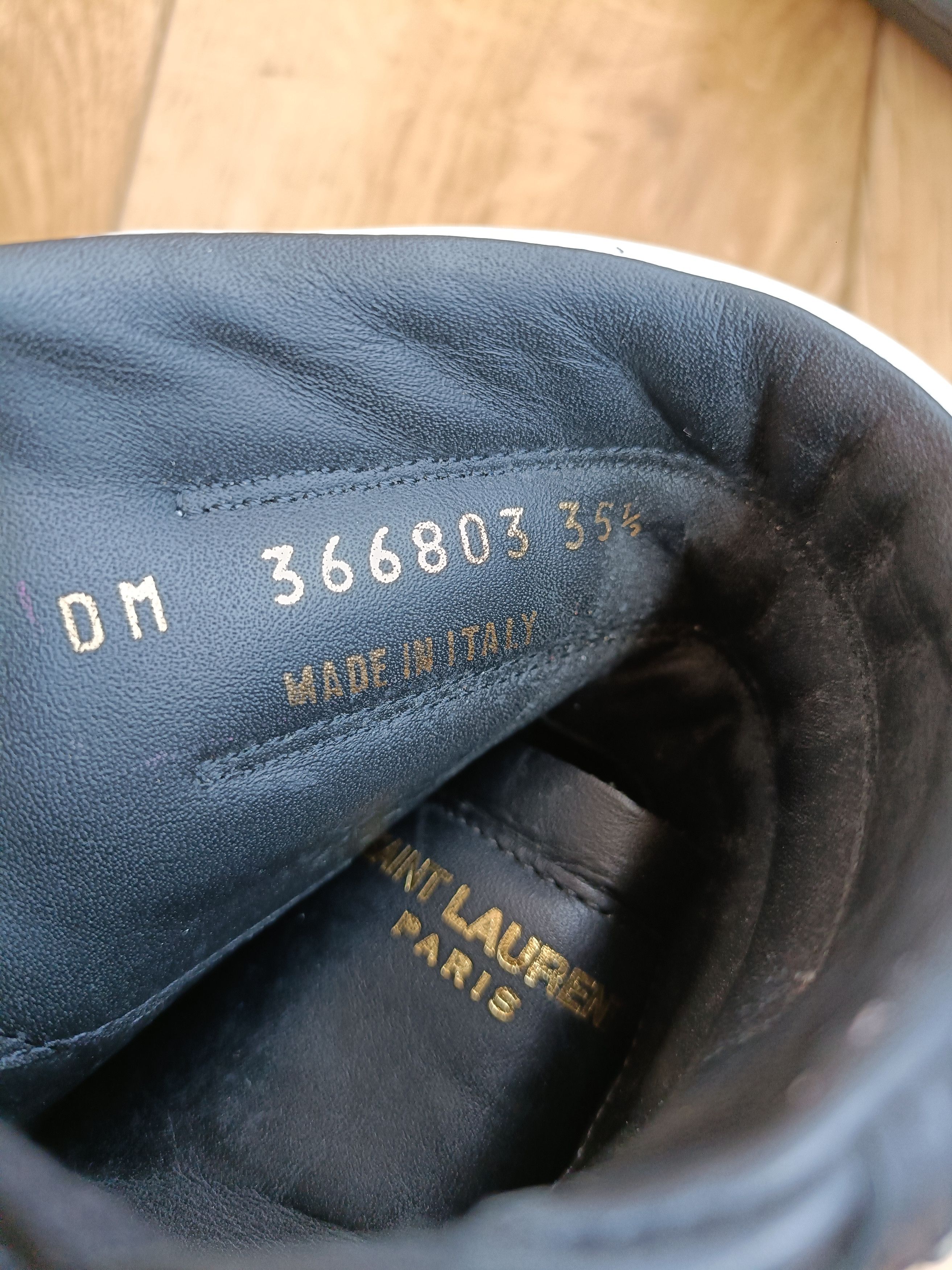 Saint Laurent Paris Saint Laurent High Top Trainers Size US 5 / IT 35 - 8 Thumbnail