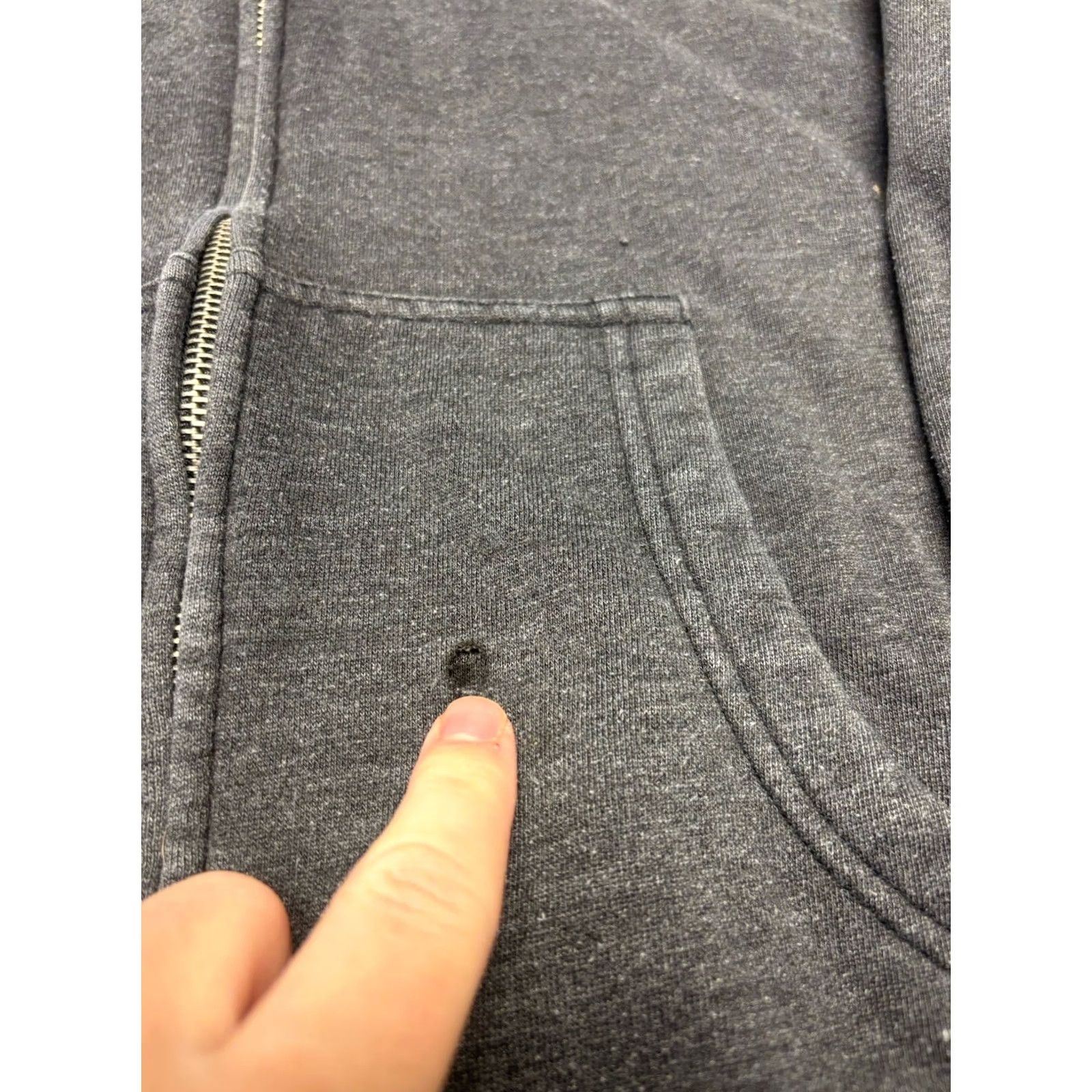 Hurley VINTAGE Hurley Hoodie Full Zip Sweatshirt 90s Surf Skate Gray Small Mens Hooded Knit Cotton Zip Up Size US S / EU 44-46 / 1 - 2 Thumbnail