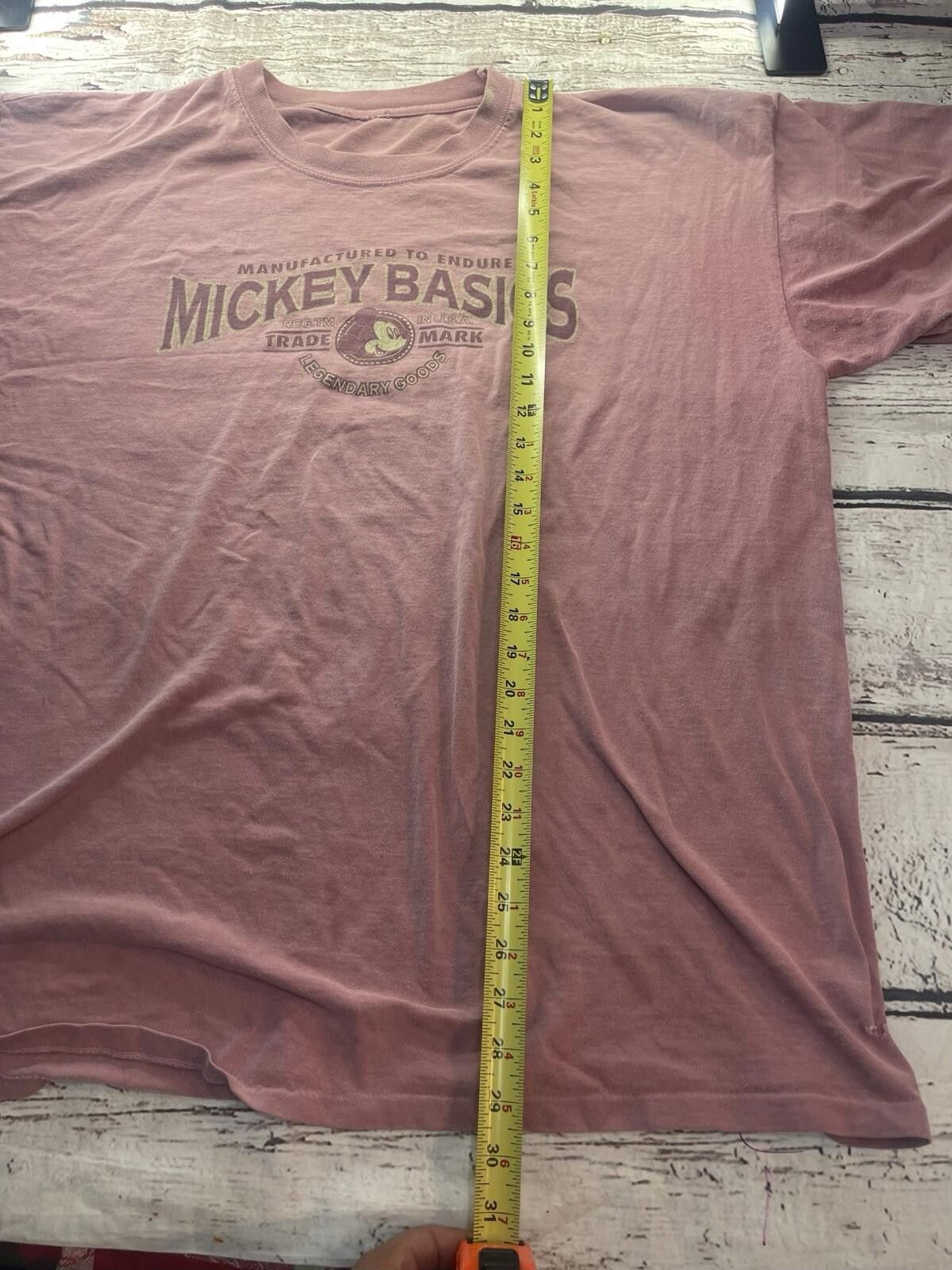 Disney Vintage Mickey Disney Women’s 2XL Pink USA Distress Size US XXL / EU 58 / 5 - 7 Thumbnail