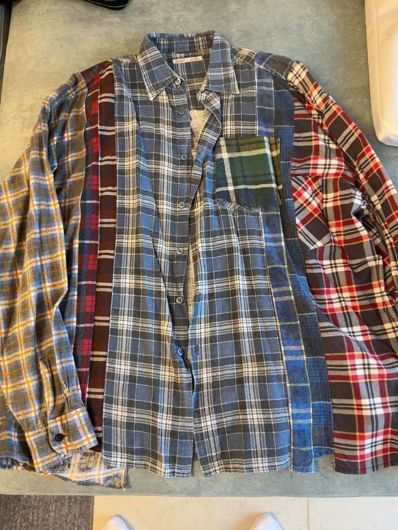Needles Needles Patchwork Plaid Shirt 1of1 - dmc Size US L / EU 52-54 / 3 - 1 Thumbnail