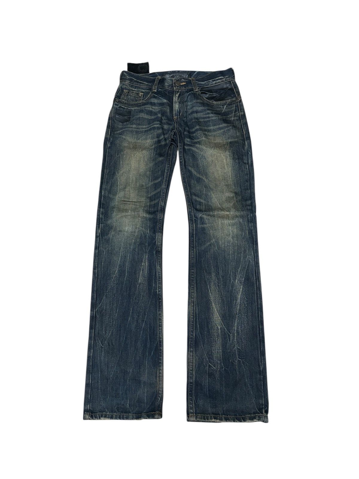 Japanese Brand Y2K Red Pepper Flare Denim Jeans Size US 32 / EU 48 - 2 Thumbnail