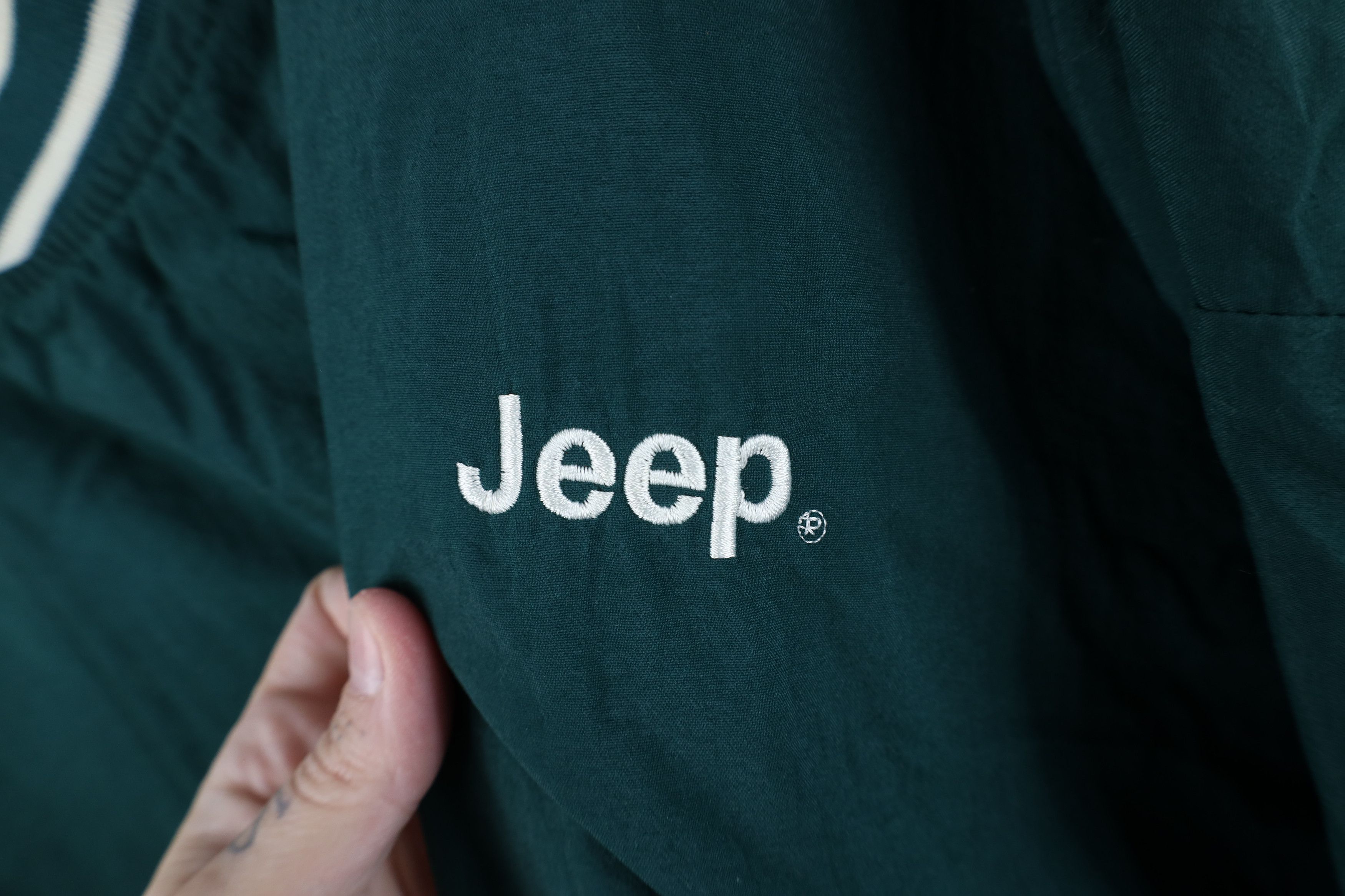 Vintage Vintage 90s Jeep Motor Lined Pullover Windbreaker Jacket USA Size US XXL / EU 58 / 5 - 4 Thumbnail