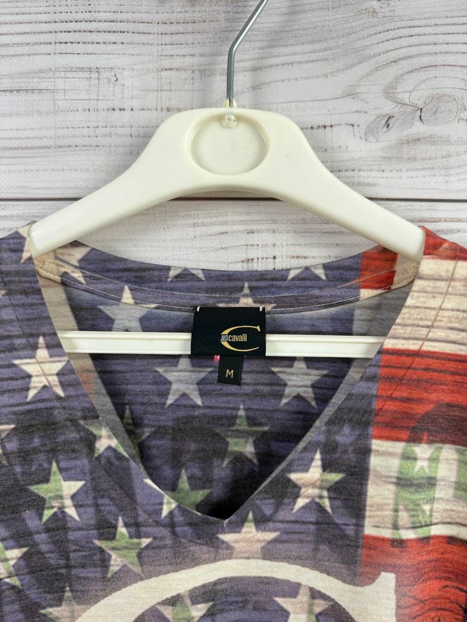 Just Cavalli Just Cavalli Vintage USA Overprint Tee Size US M / EU 48-50 / 2 - 3 Thumbnail