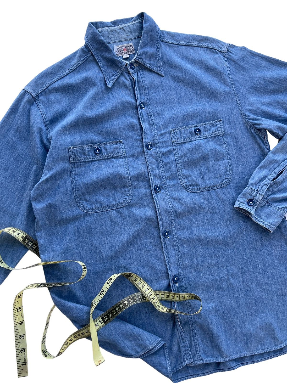 Buzz Rickson's Vintage Buzz Rickson USN Chambray Work Shirt Size US S / EU 44-46 / 1 - 13 Thumbnail