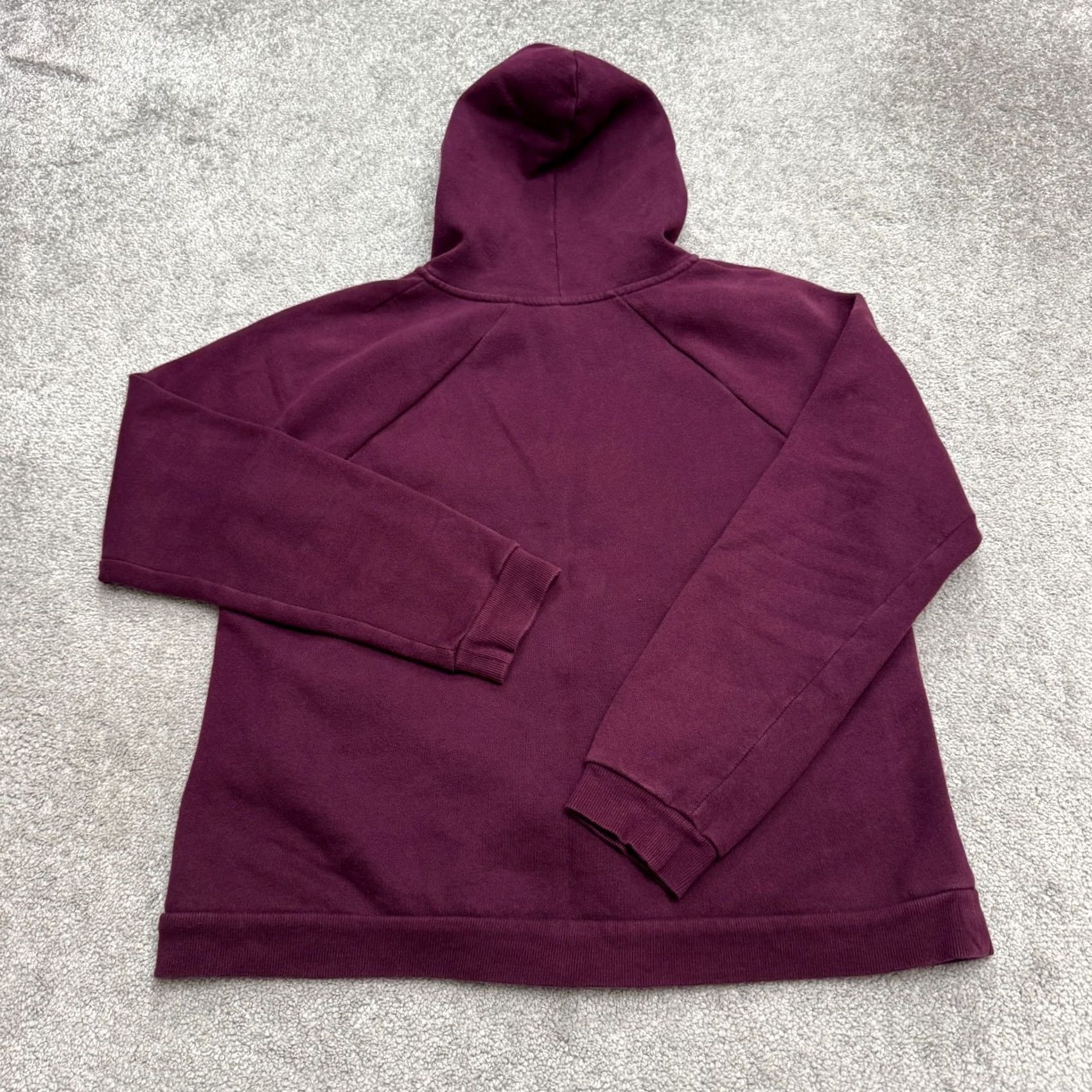 Fabletics Fabletics Full Zip Hoodie Sweatshirt Women XL Burgundy Fleece Raglan Pockets Size XL / US 12-14 / IT 48-50 - 2 Thumbnail