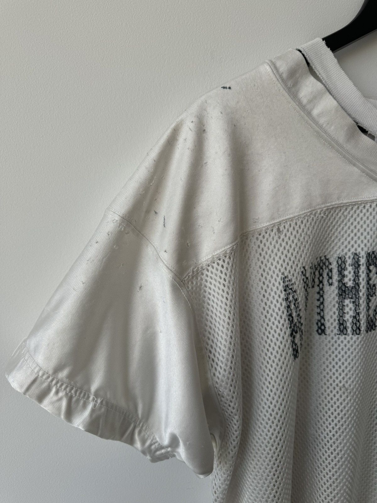 Vintage VINTAGE 90s THRASHED FADED PRACTICE FOOTBALL JERSEY OVERSIZE Size US XL / EU 56 / 4 - 4 Thumbnail