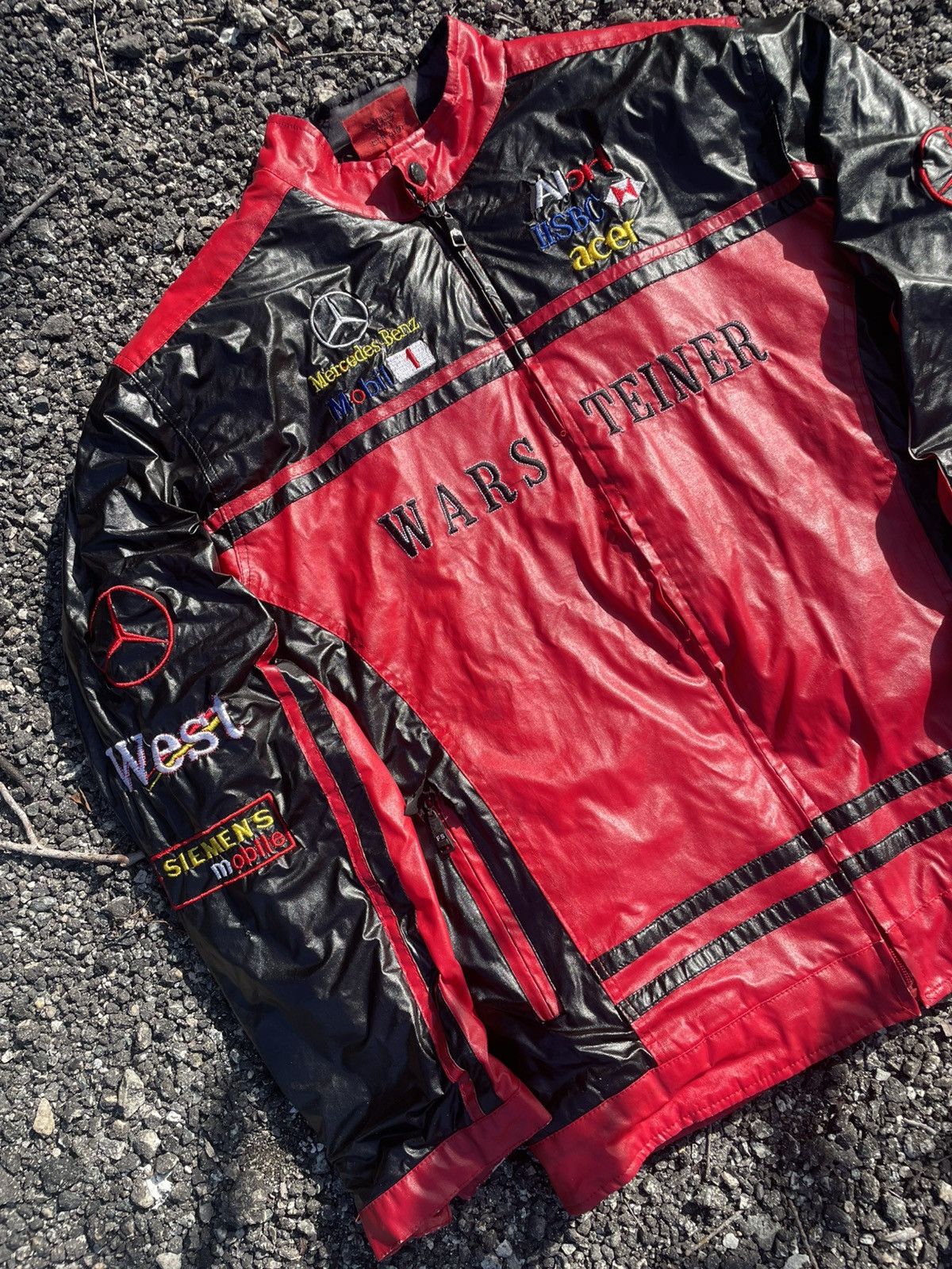 NASCAR Leather jacket mercedes Size US M / EU 48-50 / 2 - 3 Thumbnail
